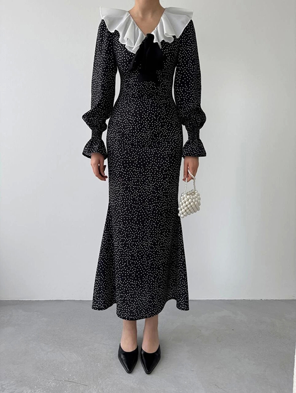 Ospe Fiyonklu Elbise