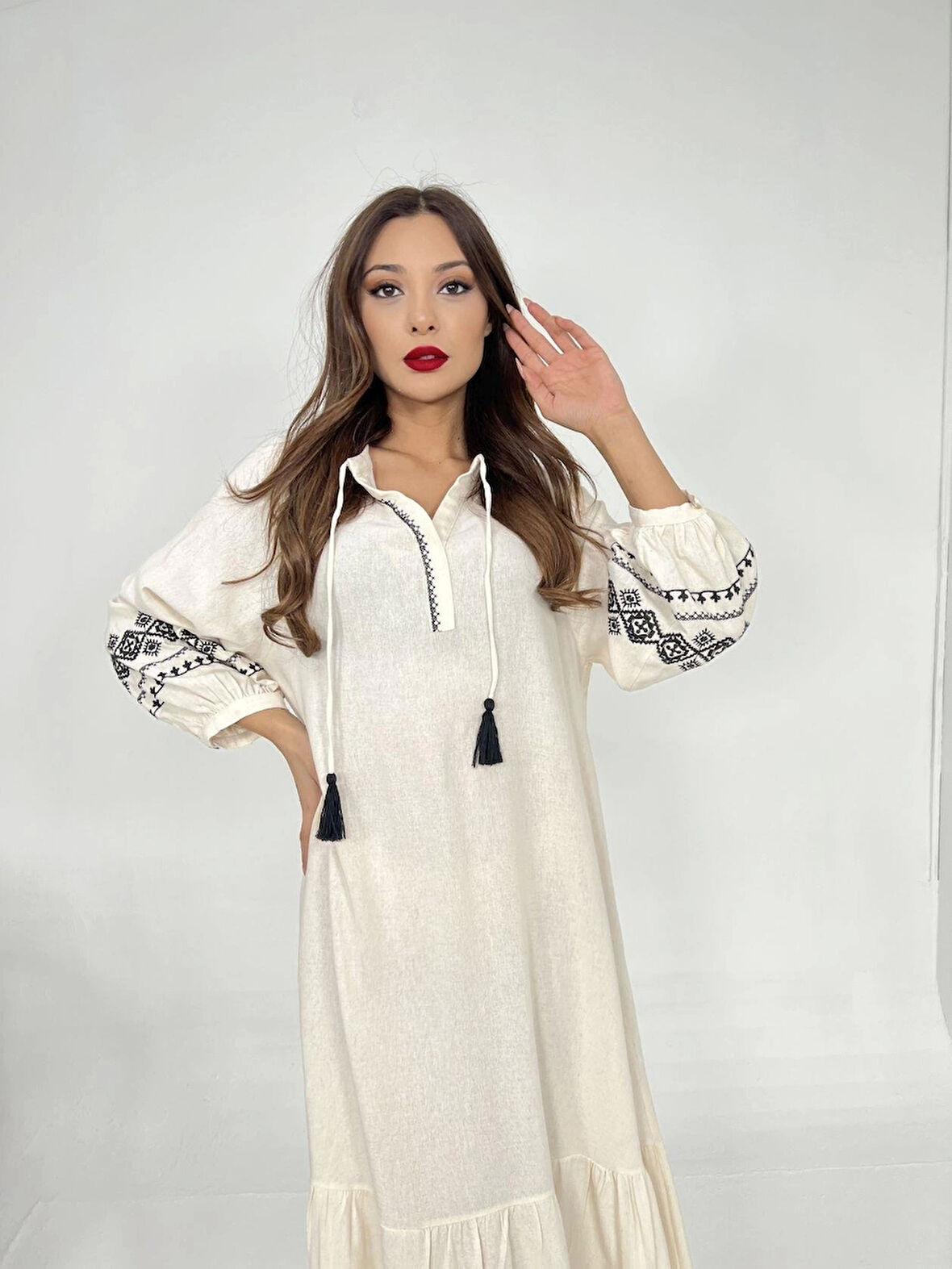 6533 ELBİSE-BEJ