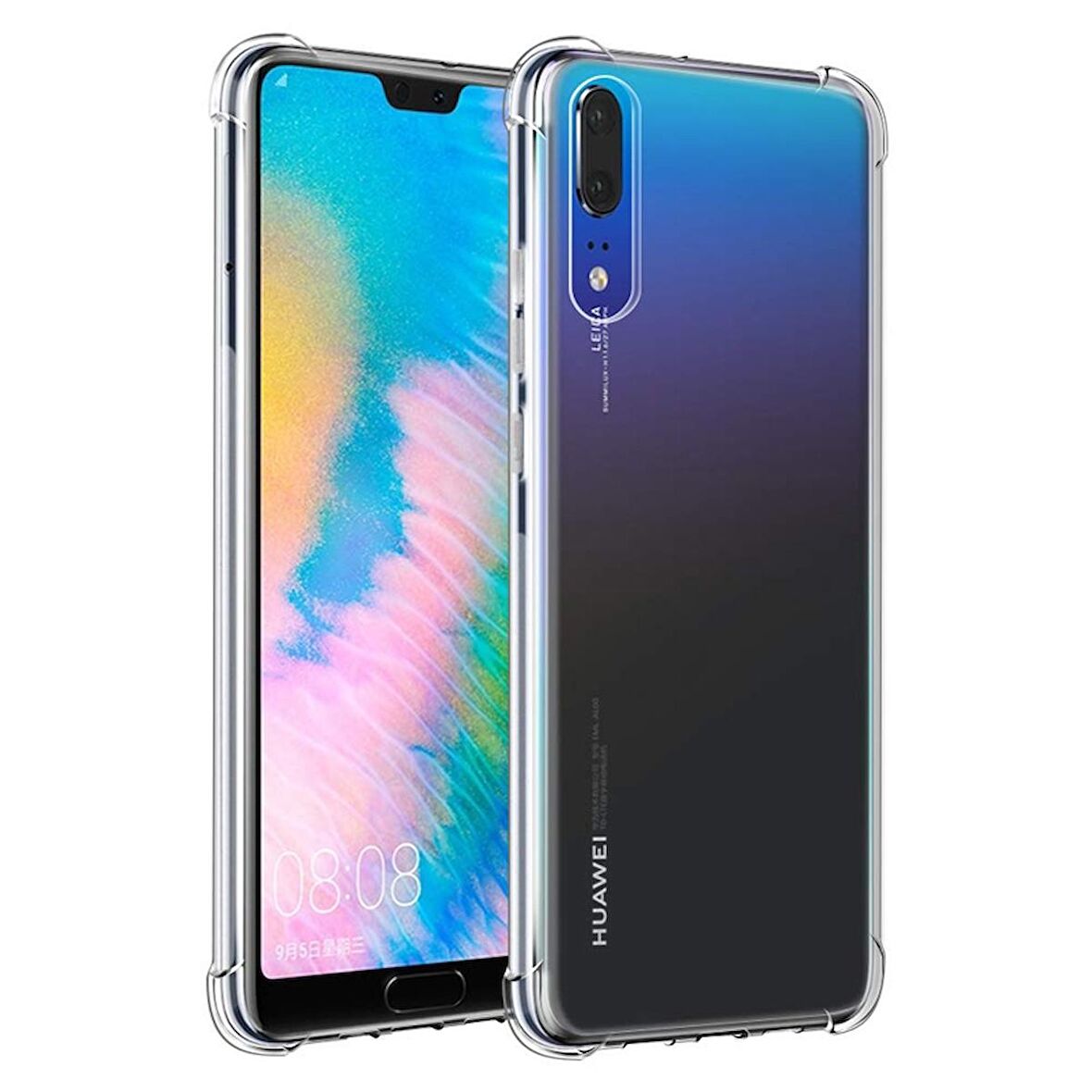 Gpack Huawei P30 Kılıf AntiShock Ultra Koruma Sert Kapak