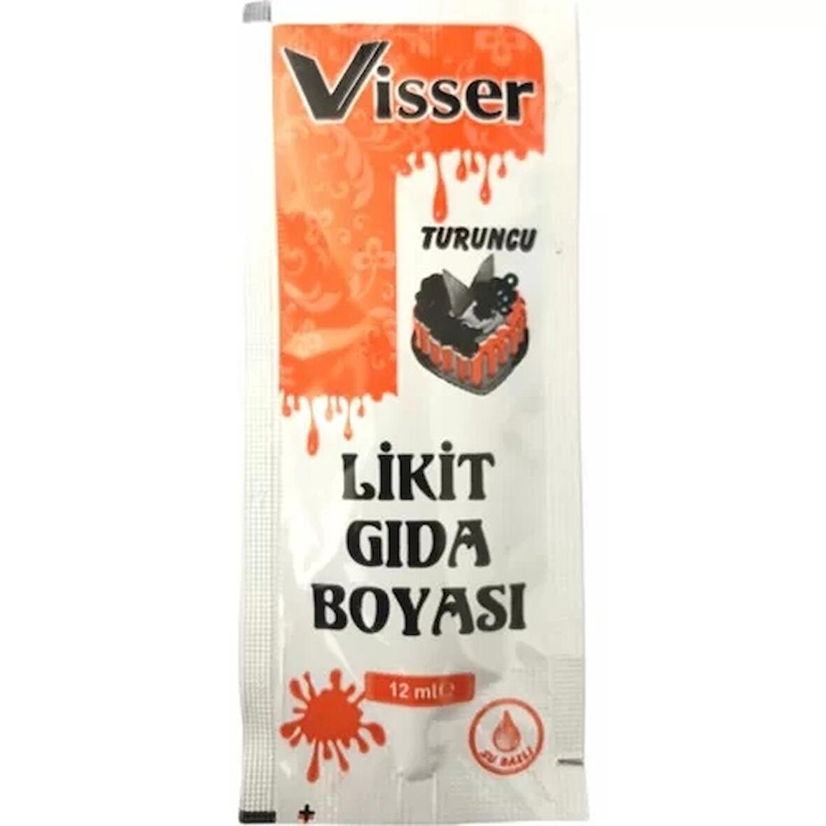 Visser Likit Gıda Boyası (12 ml) Turuncu