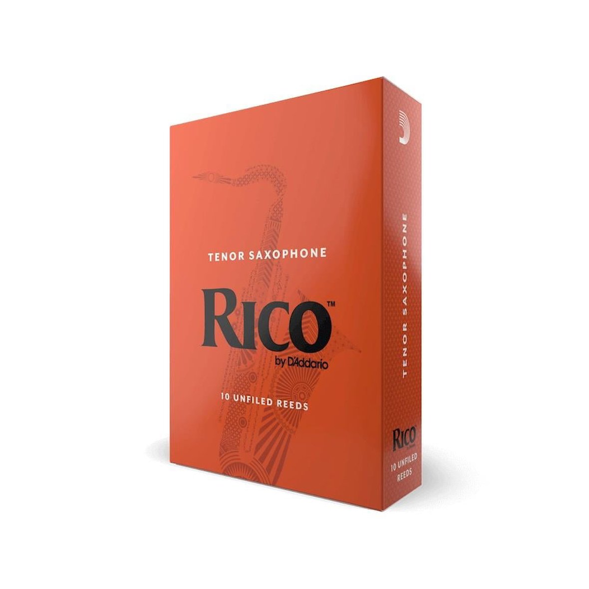 Rico RKA1025 Orange Box Tenor Saksafon Kamışı No: 2.5 (Orta Seviye/Eğitim) - 10'lu Paket | Standart Kesim, Kolay Çalım ve Ekonomik Kutu