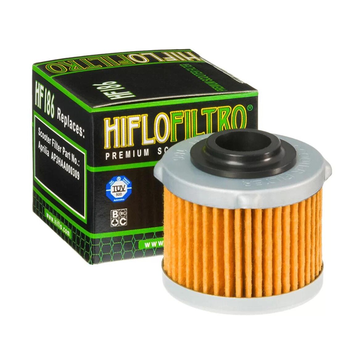 Hiflo HF186 Motosiklet Yağ Filtresi TUV Onaylı