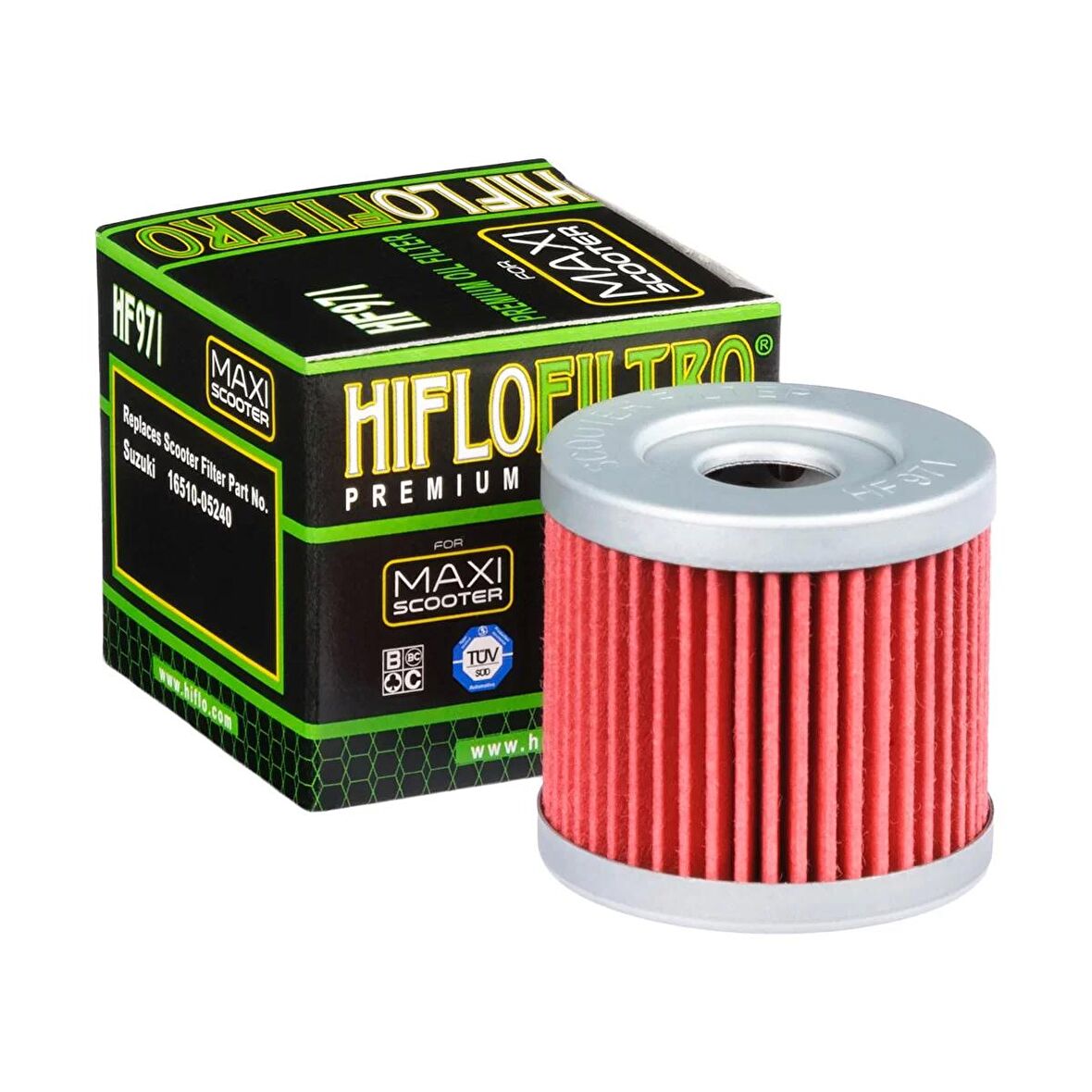 SUZUKİ (AN125) (UH200 Burgman) (AN400 Burgman)  Hiflo HF971 Motosiklet Yağ Filtresi
