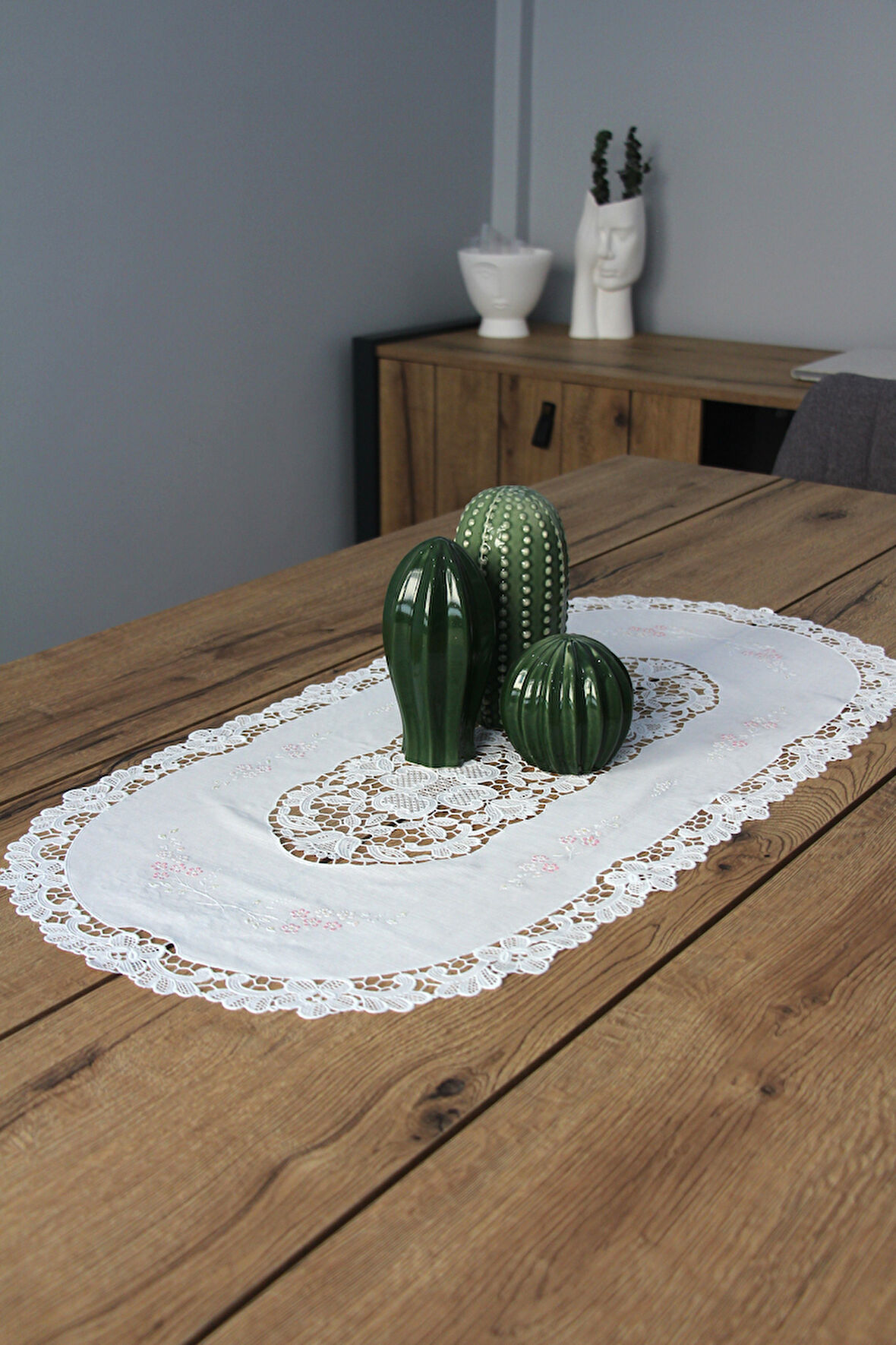 Pvc Runner Ve Sehpa Üstü Servislik 80 cm x 40 cm