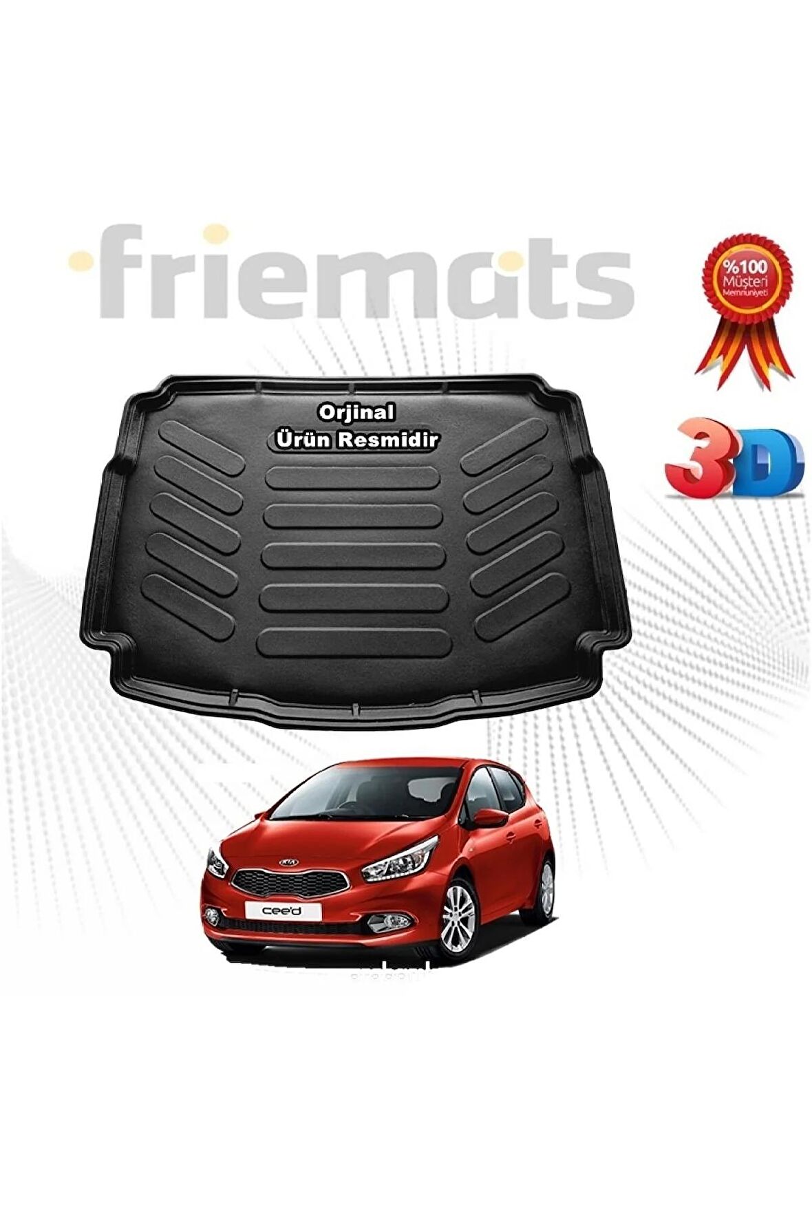 Kia Ceed Hb 3d Bagaj Havuz Paspası 2013-2020 Arası