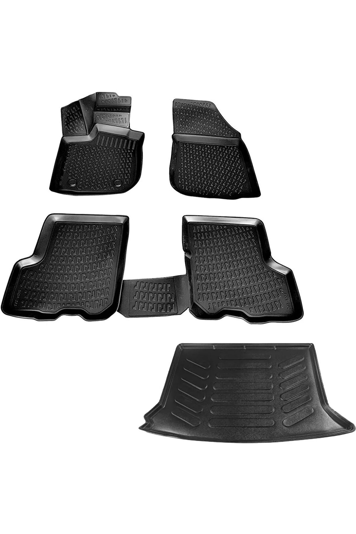 Dacia Sandero Stepway 3d Havuzlu Paspas + 3d Bagaj Havuzu 2012-2020 Arası