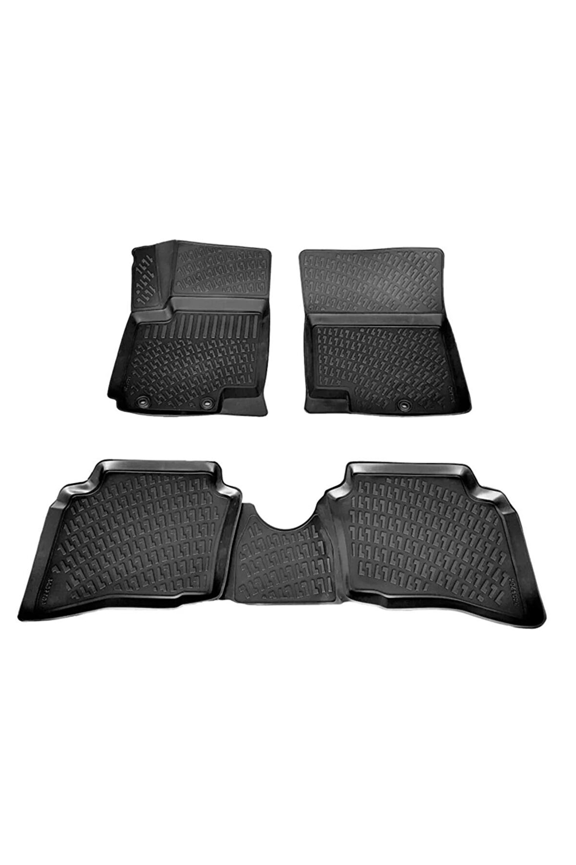 Hyundai I20 3d Paspas Havuzlu 2008 - 2014 Arası Siyah 4 Parça Set