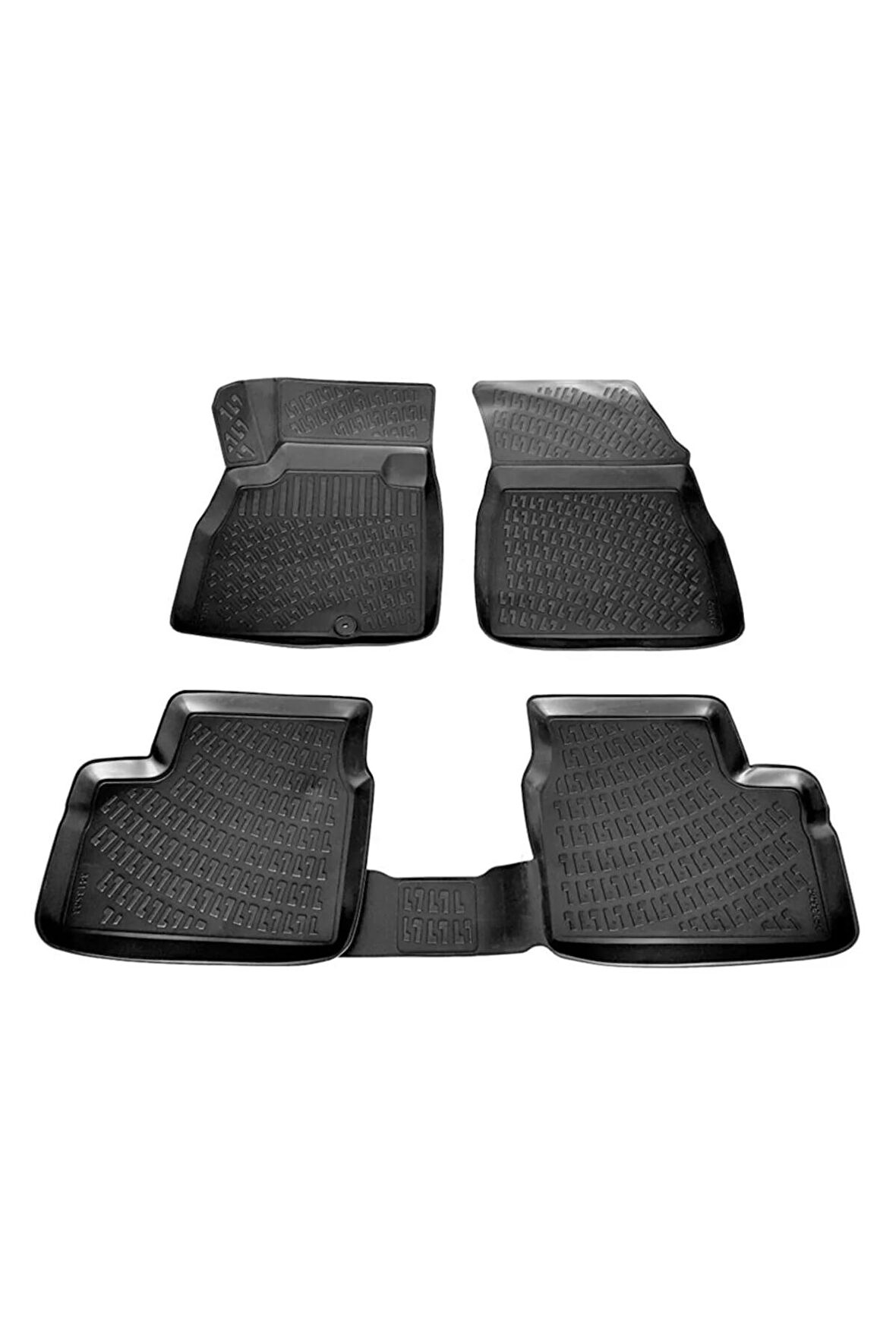 Nissan Micra 3d Paspas Havuzlu 2010 - 2016 Arası Siyah 4 Parça Set