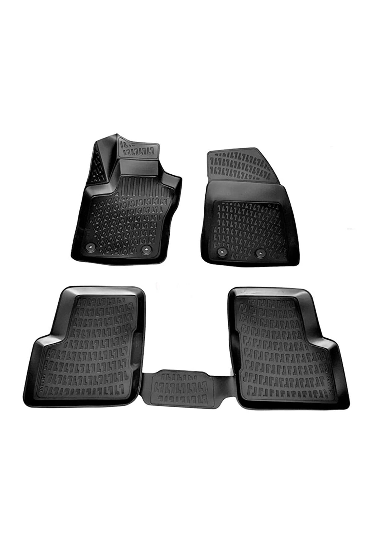 Jeep Renegade 3d Paspas Havuzlu Siyah 2015 - 2020 Arası 4 Parça Set