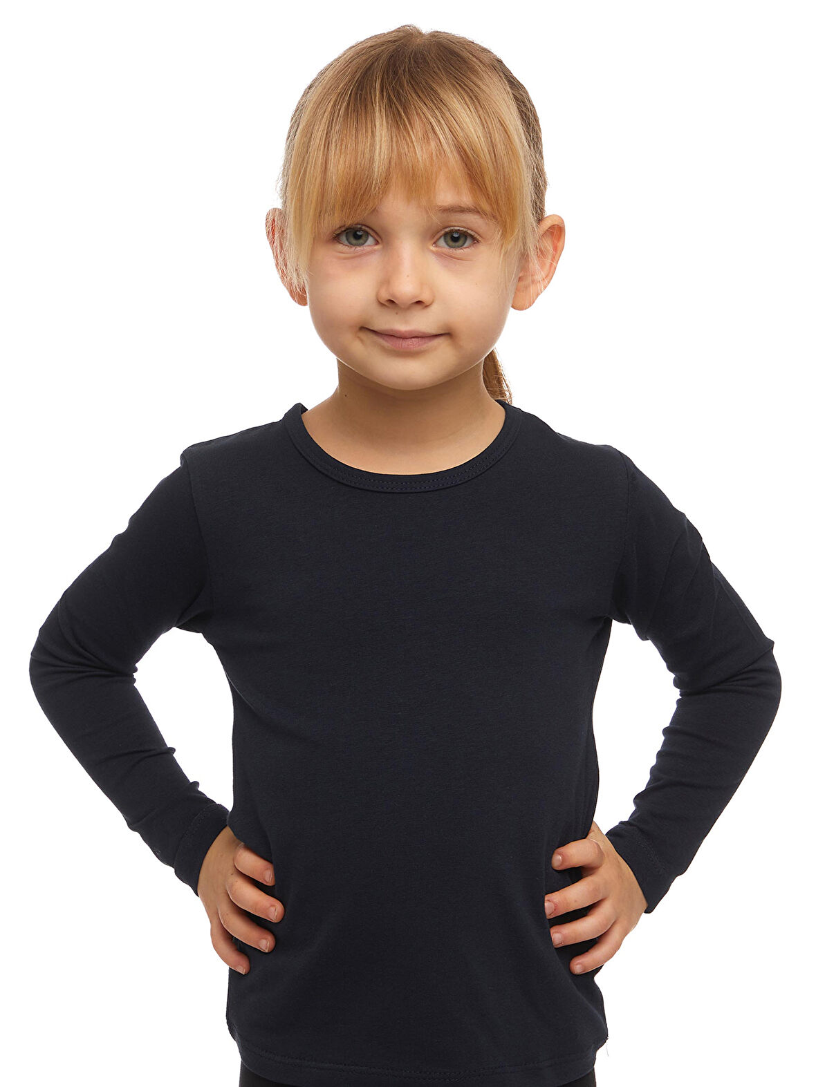 Lovetti Kız Çocuk  Sweatshirt 1-4 Yaş  Koyu Lacivert