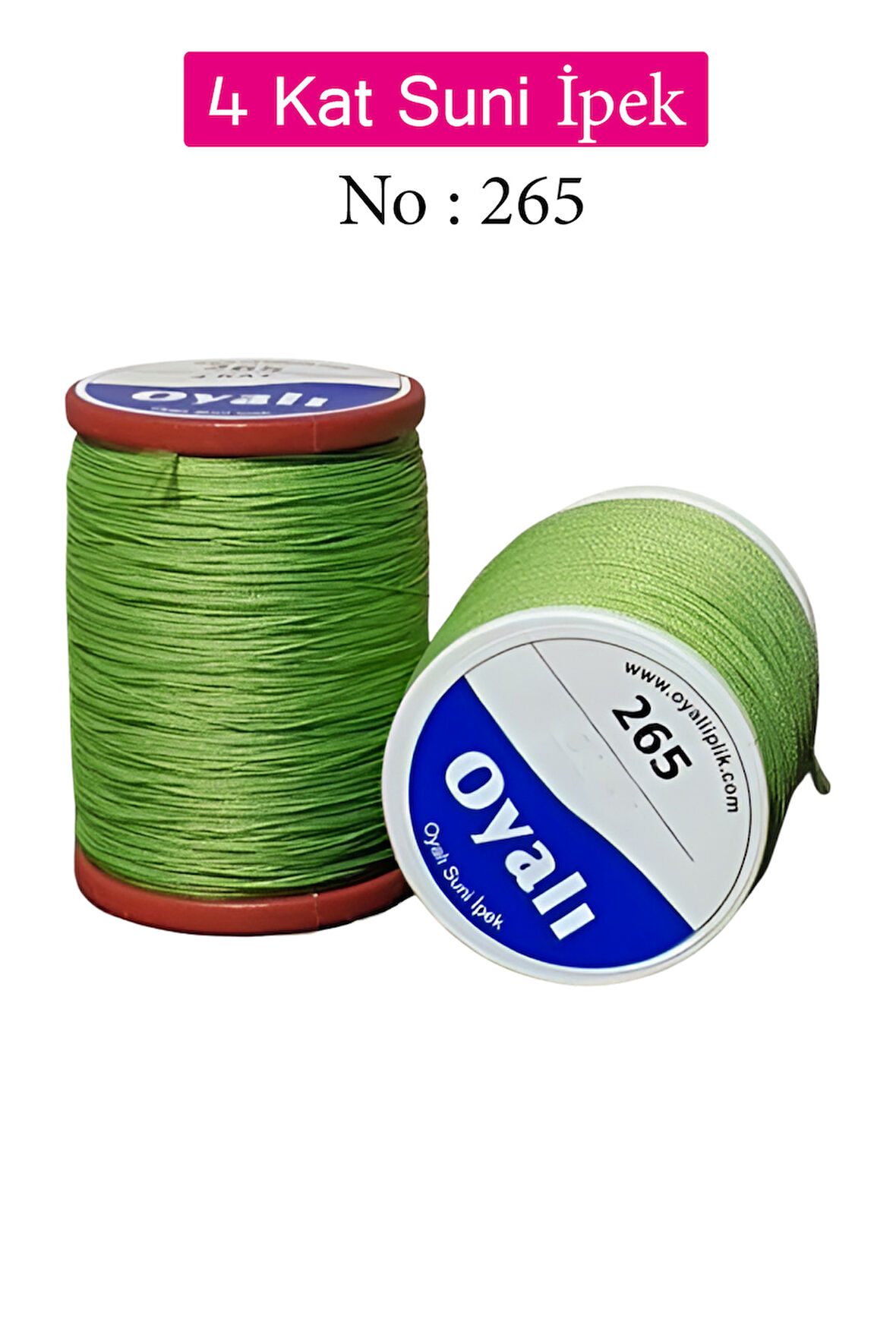 Oyalı 4 Kat Suni İpek İplik İğne Oyası Boncuk İpi Tığ Oyası No:265