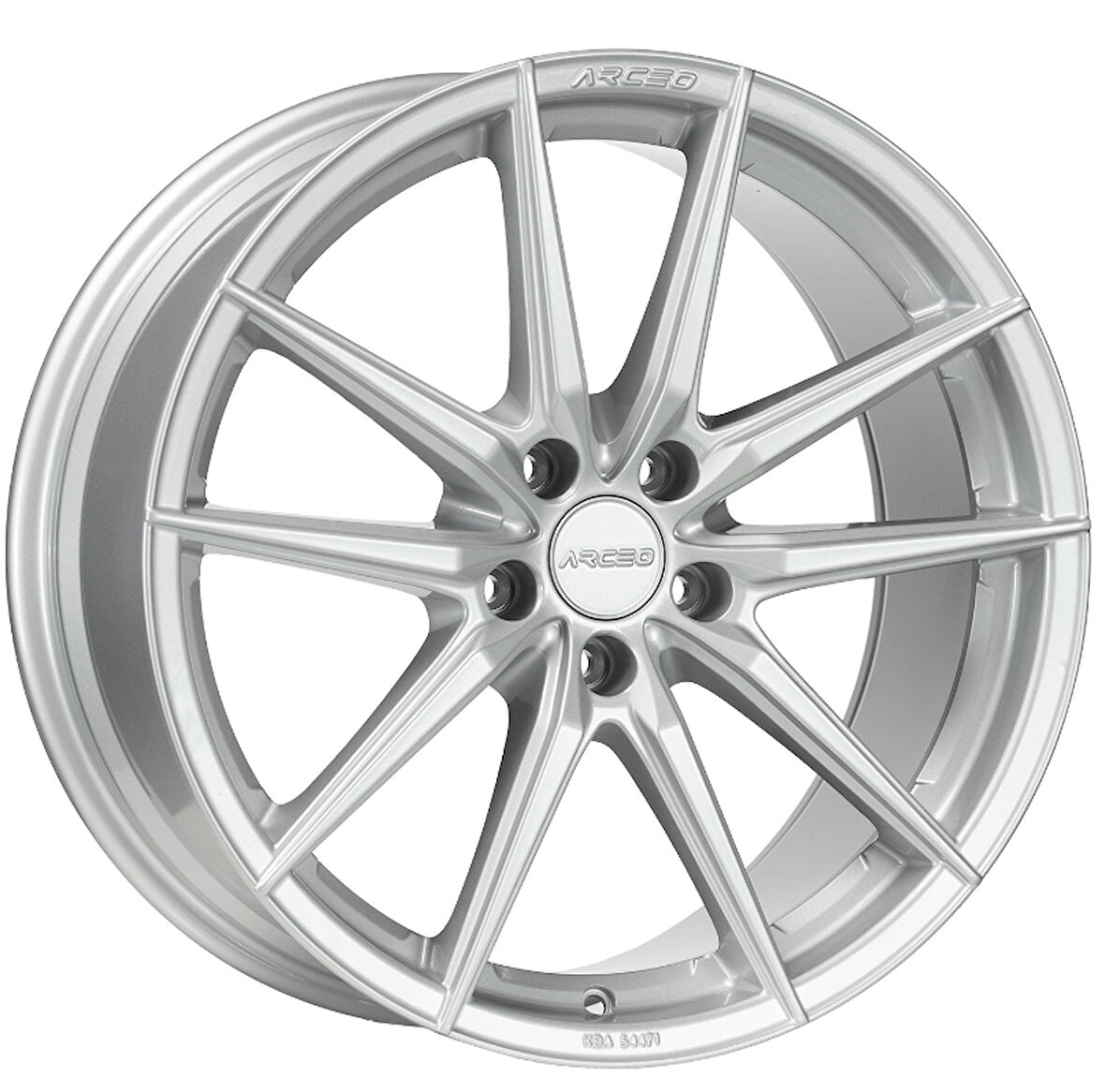 5*120*19*9.5 ET45 CH72.6 White Silver MONACO