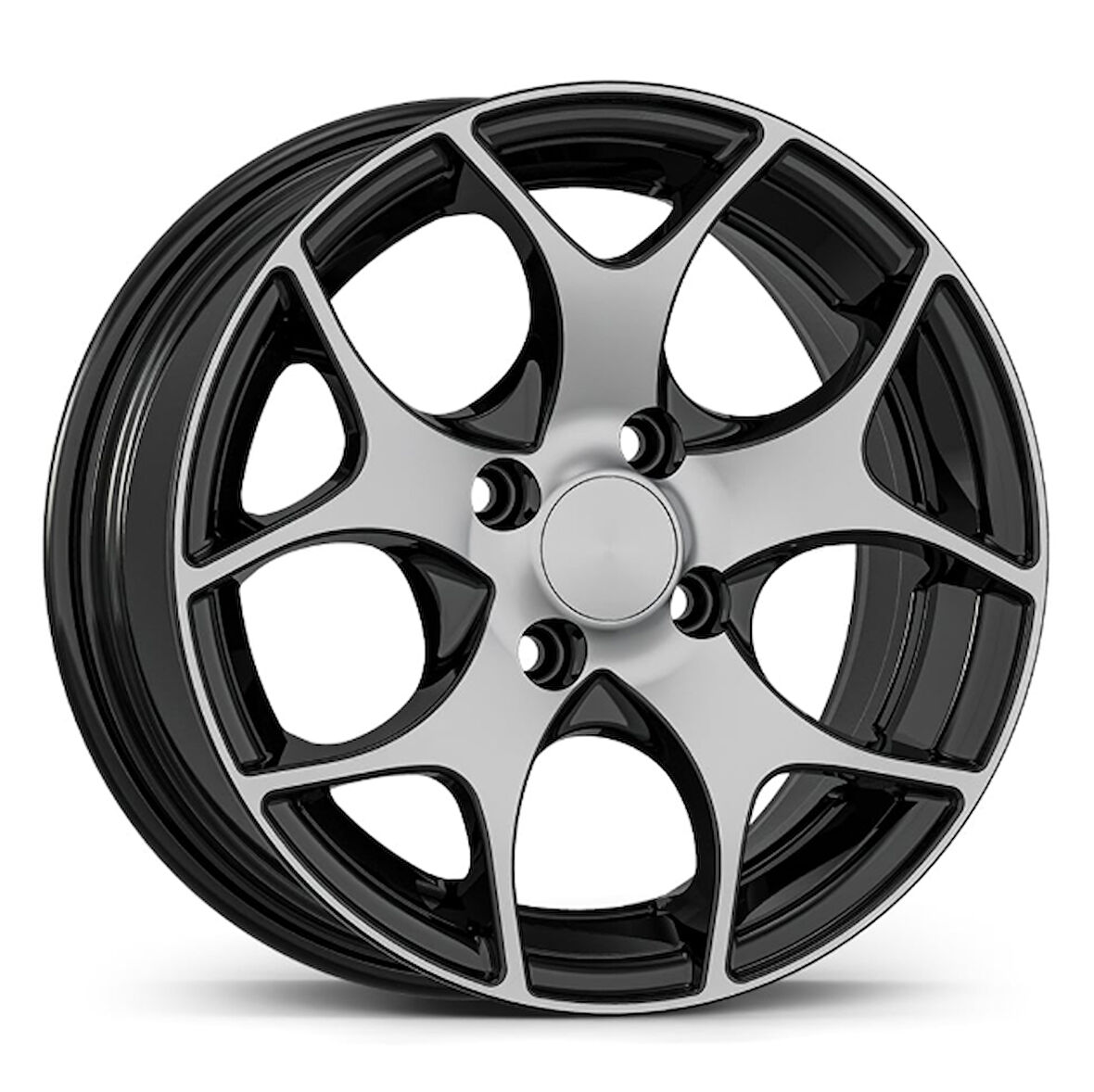 4*108*14*6.0 ET35 CH63.4 GLOSS BLACK DIAMOND