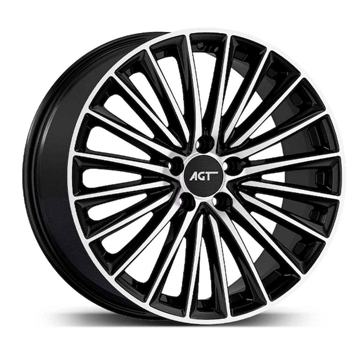 5*112*19*8.0 ET38 CH66.6 GLOSS BLACK DIAMOND