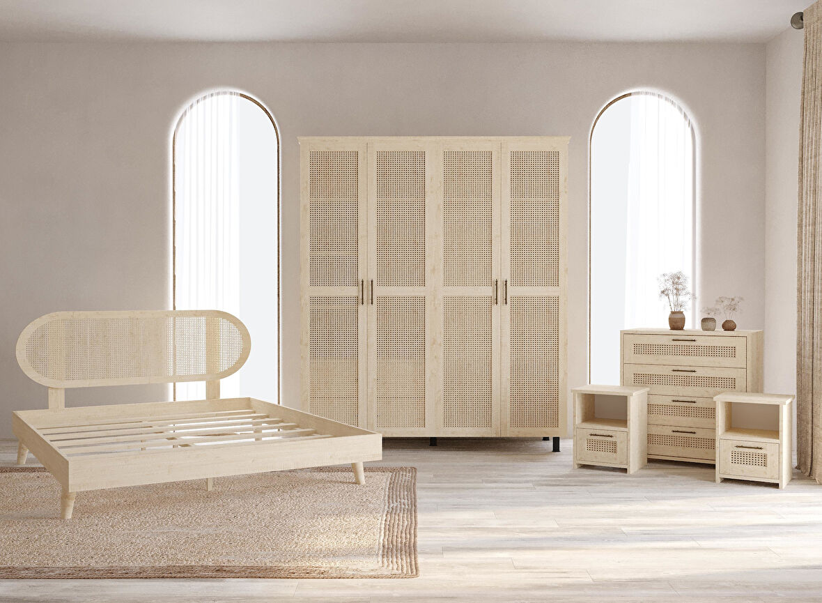 Padova Vernik Hazeran Yatak Odası Seti