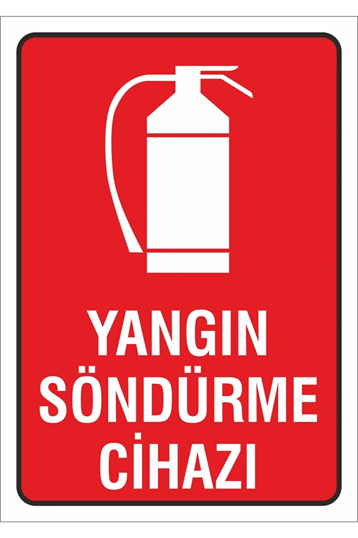 Iş Güvenliği Uyarı Levhası 17x24 Cm. (yangın Söndürme Cihazı) (d-1724-001)