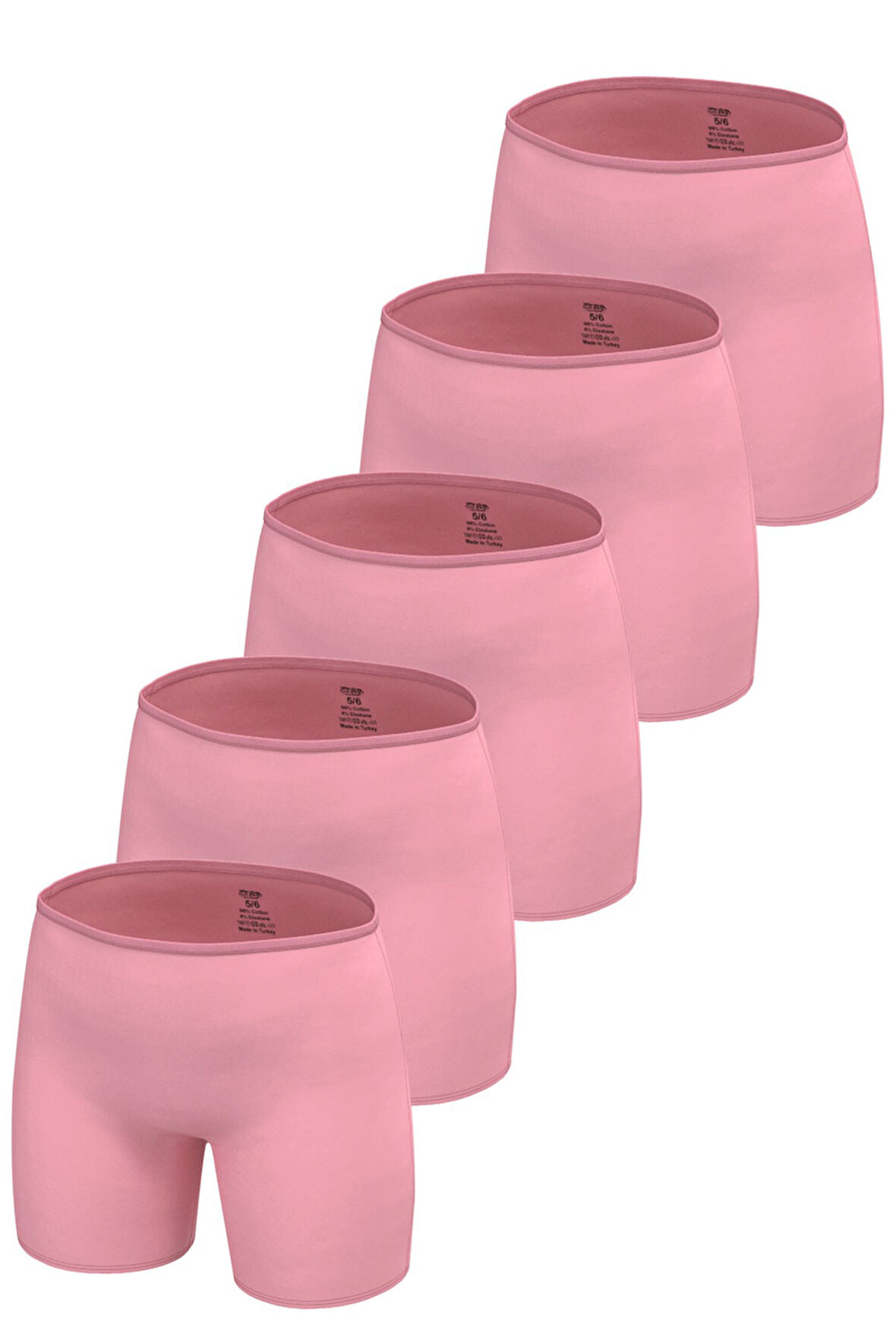Öts Premium 5’li Kız Çocuk Boxer - Hediye Kutulu, Pamuklu Kumaş, Ultra Yumuşak, Esnek Kalıp, Etikets