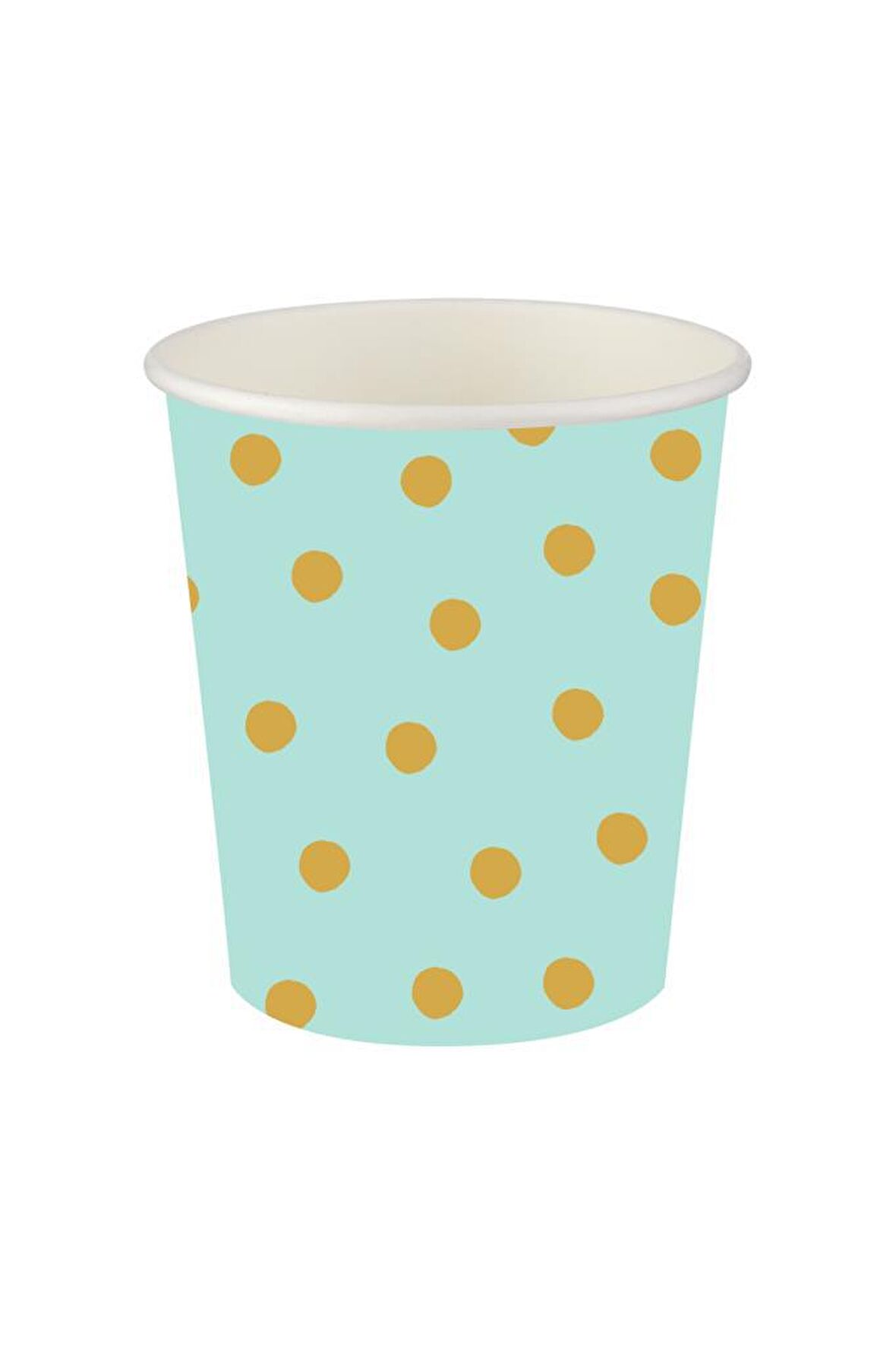 MİNT YEŞİL GOLD PUANLI BARDAK 8'Lİ