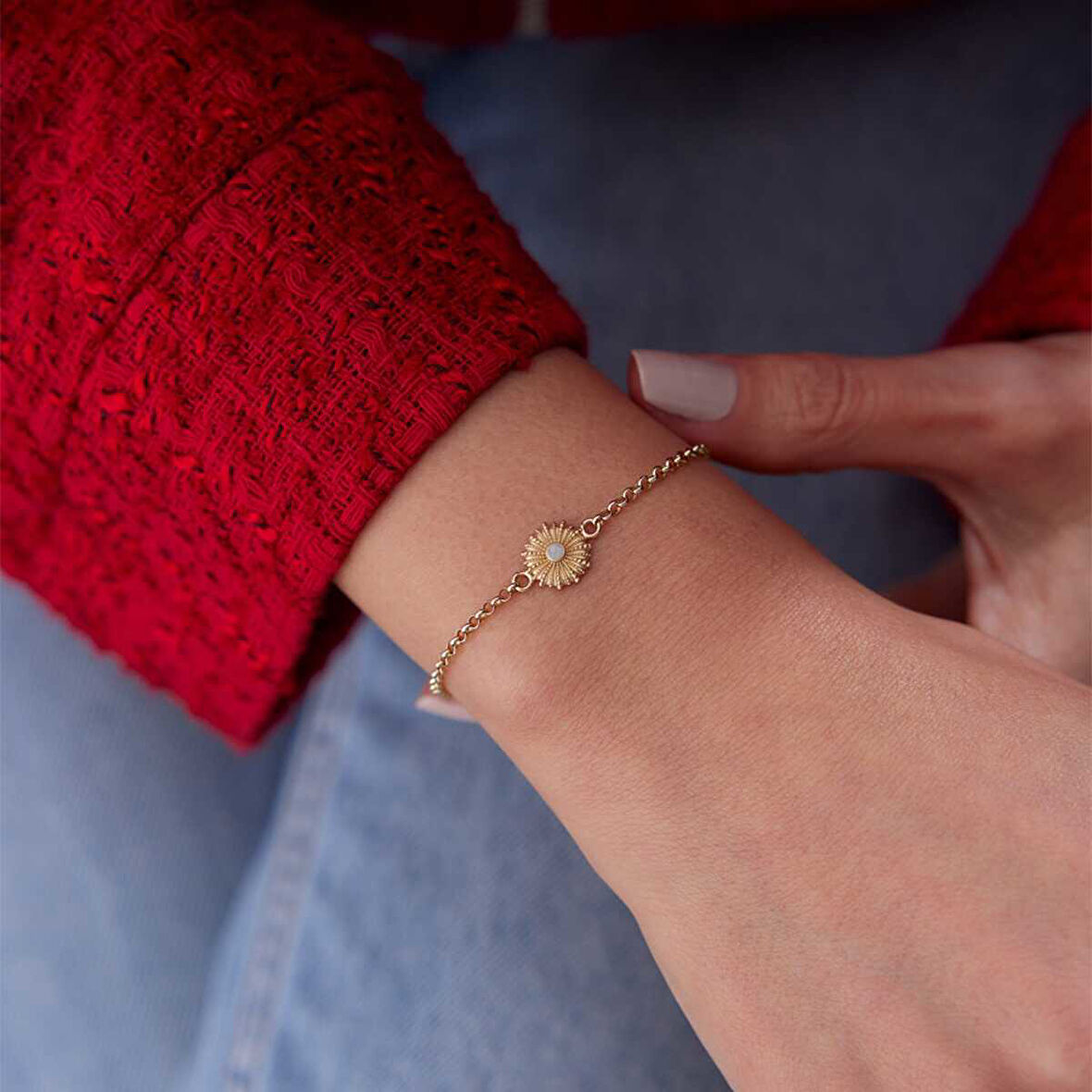 Ay Mineli İstiridye Bileklik