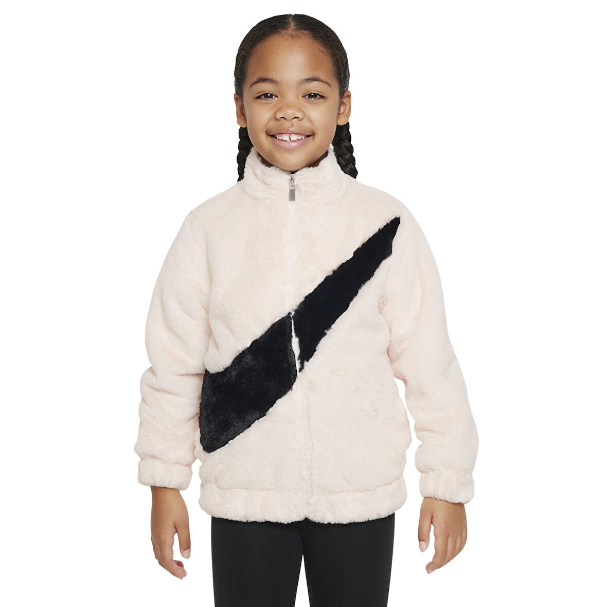 Nike Bıg Swoosh Faux Fur Ceket