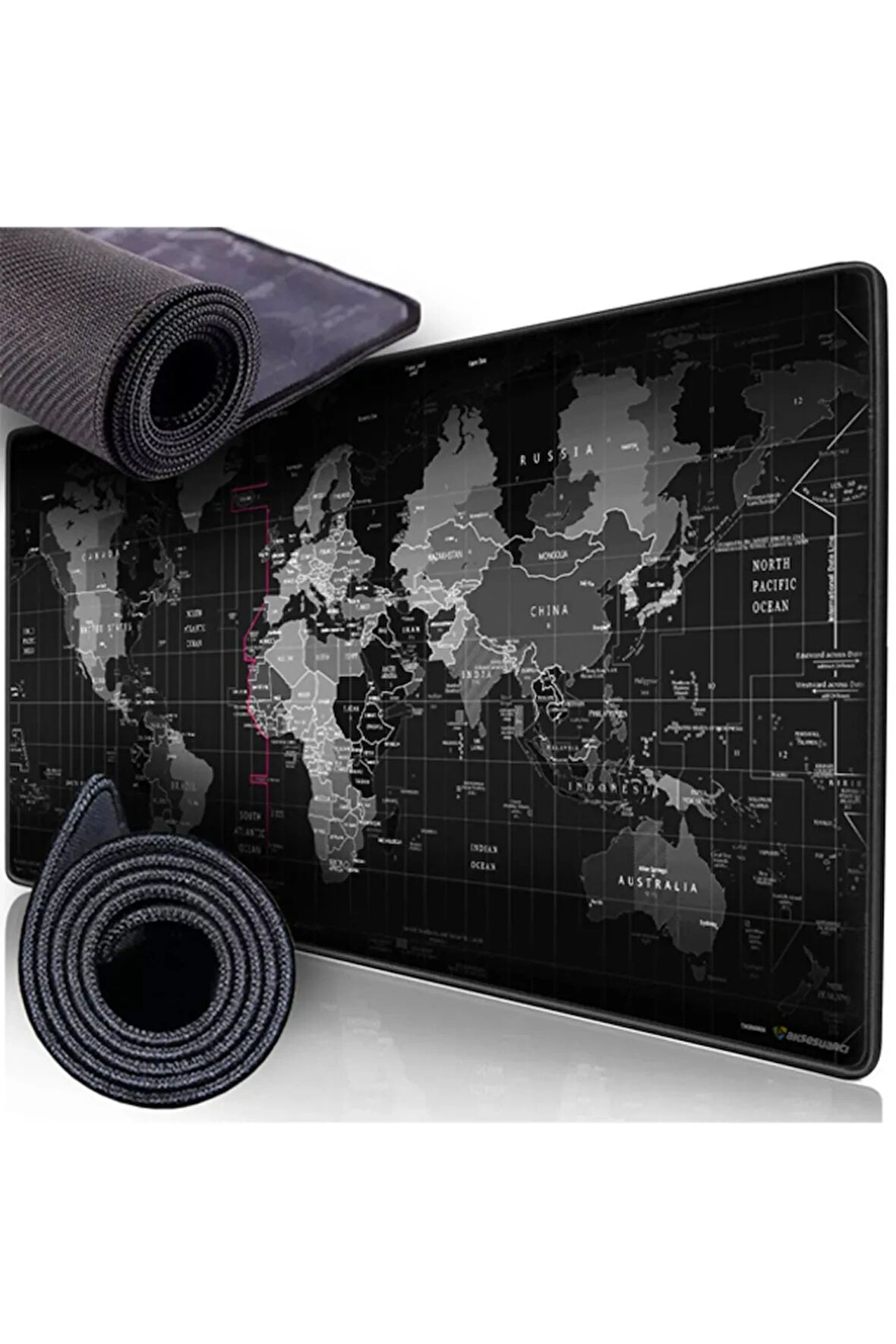 Büyük Boy Xxl Mousepad Dünya Desenli 90x40cm Oyuncu Gamer Gaming Mouse Pad Yüksek Kalite