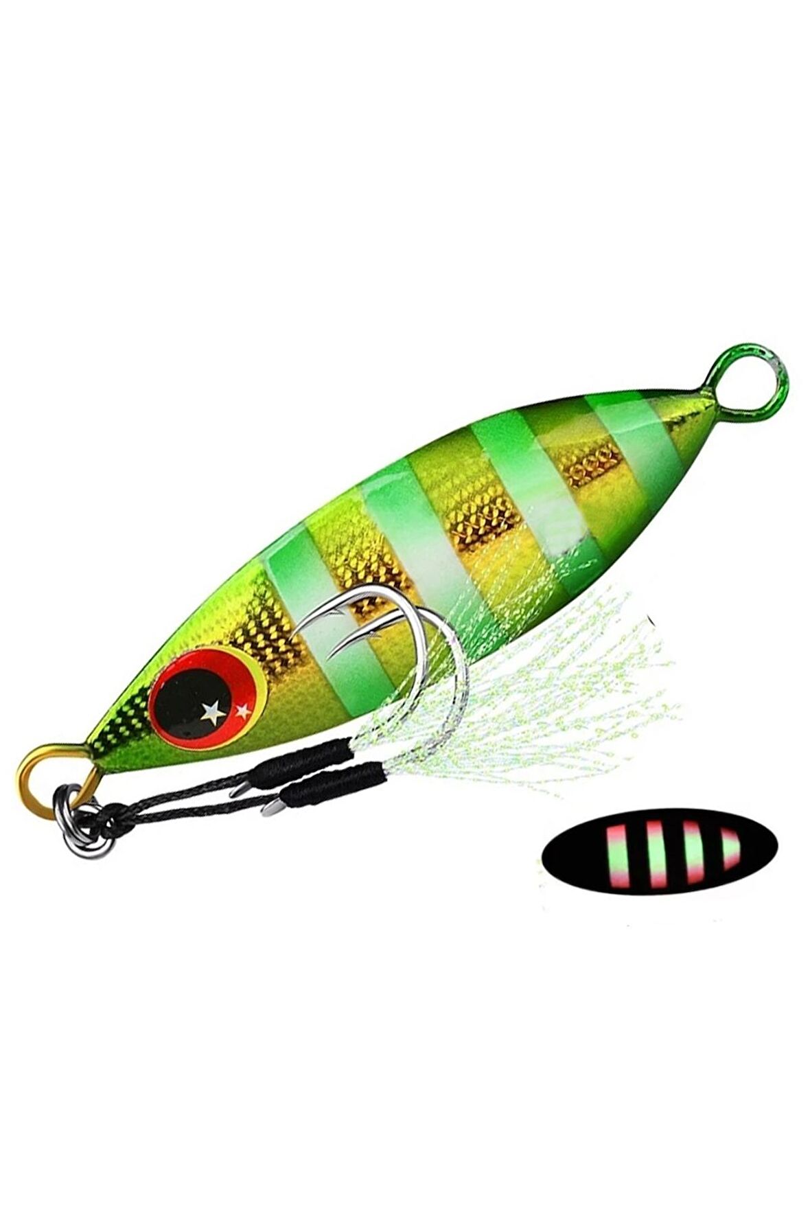 Jig YemGlowlu 20Gr.6cm Asist KancalıRapala Lures YapayYemSahteYem