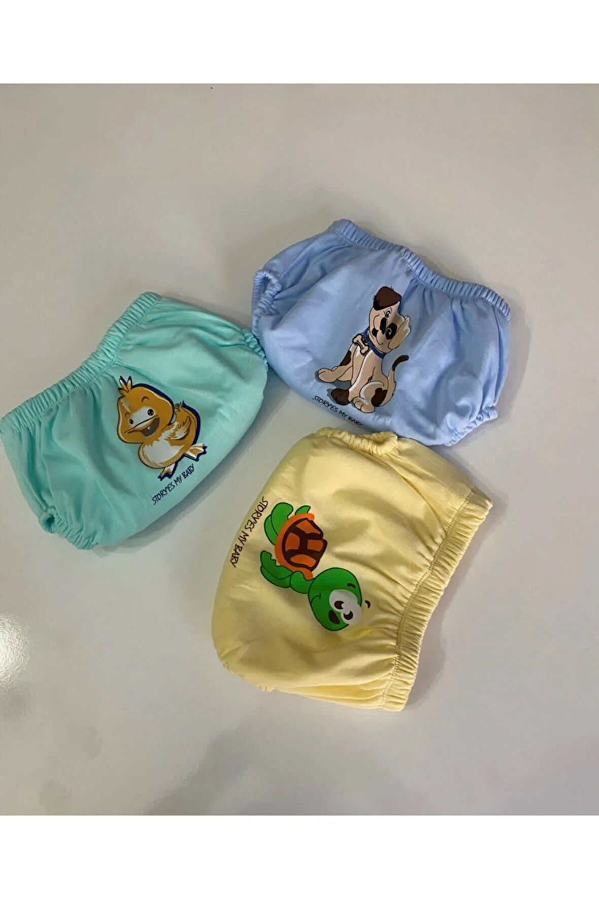 Poope's 3'lü Erkek Bebek Alıştırma Külodu Bebek Tuvalet Eğitimi