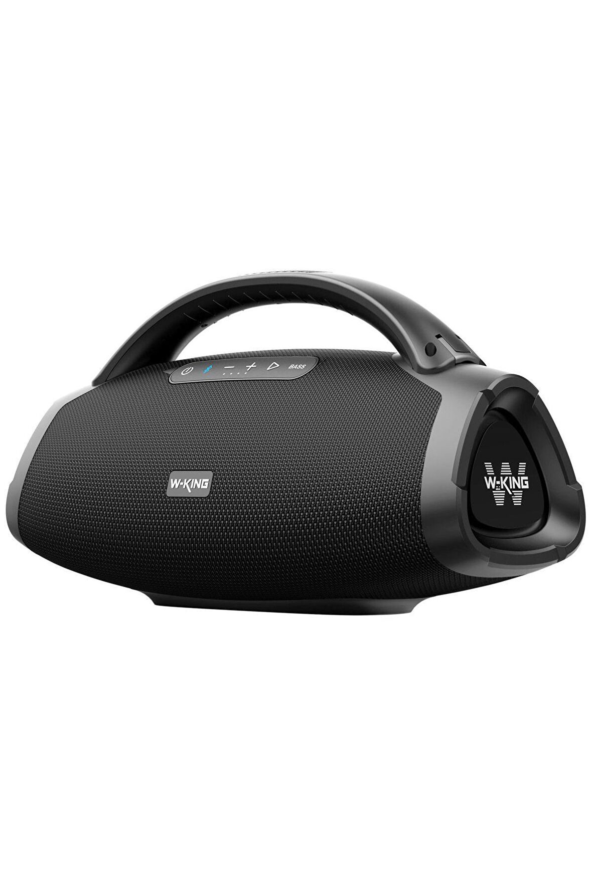 W-KING X20 Bluetooth Hoparlör 300W Boombox 24S Dinleme IPX7 ve Kablolu Mikrofon Siyah