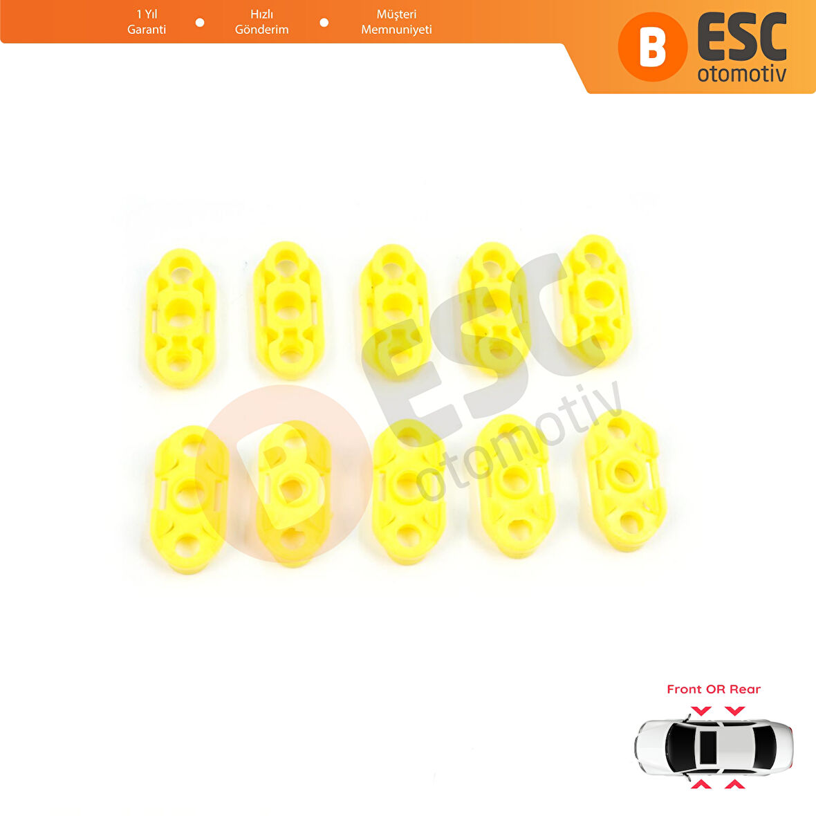 Buick Pontiac Oldsmobile Impala Cadillac GM Saab İçin 10 Adet Cam Kriko Tamir Kılavuz Klipsi