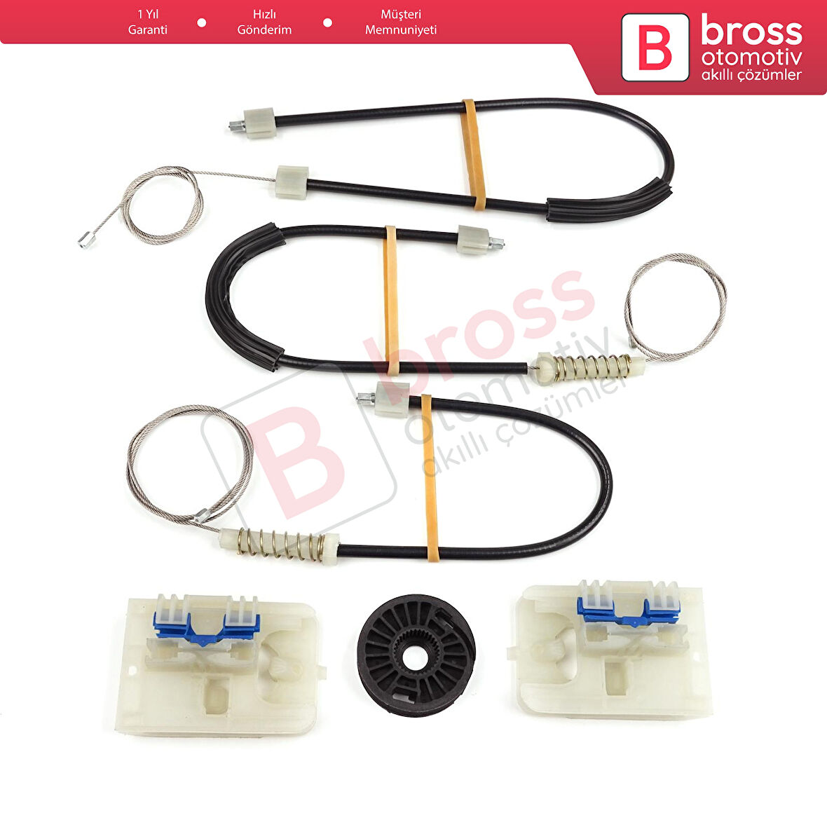 VW Passat B8 3G CB Magotan B8L 3G0837462 İçin Ön Sağ Kapı Cam Kriko Tamir Seti