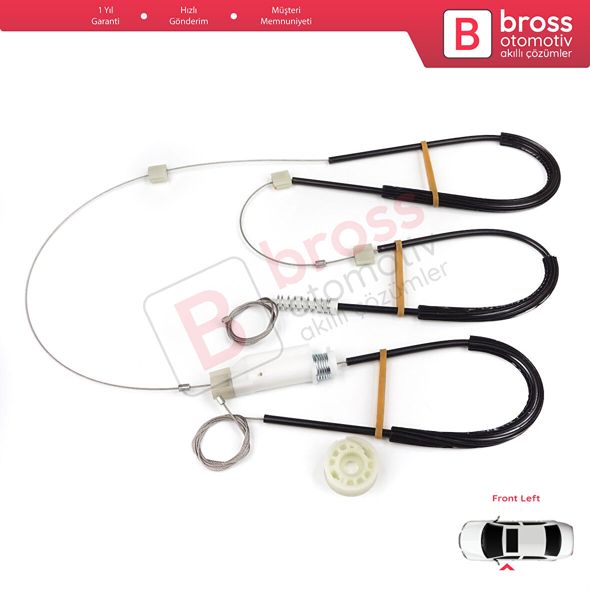 VW CC Passat CC 357 358 2008-2017 4-Kapı 3C8837461 İçin Ön Sol Kapı Cam Kriko Tamir Seti