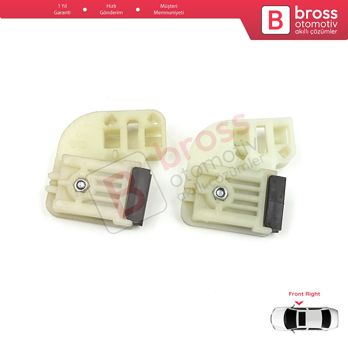 VW Transporter T5 T6 Caravelle Multivan 2003-2024 7H0837754 İçin Ön Sağ Cam Kriko Klips Ayak Seti