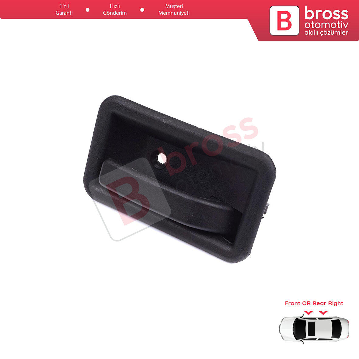 Renault 19 Phase 2 1992-2000 Clio MK1 1990-1999 İçin Ön veya Arka Sağ Kapı İç Açma Kolu Siyah