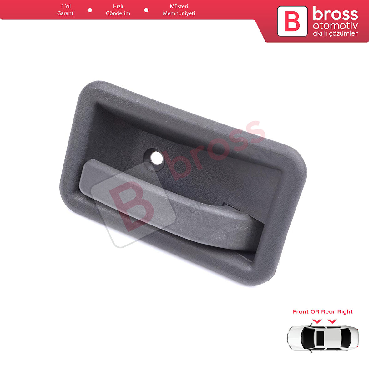 Renault 19 Phase 2 1992-2000 Clio MK1 1990-1999 İçin Ön veya Arka Sağ Kapı İç Açma Kolu Gri