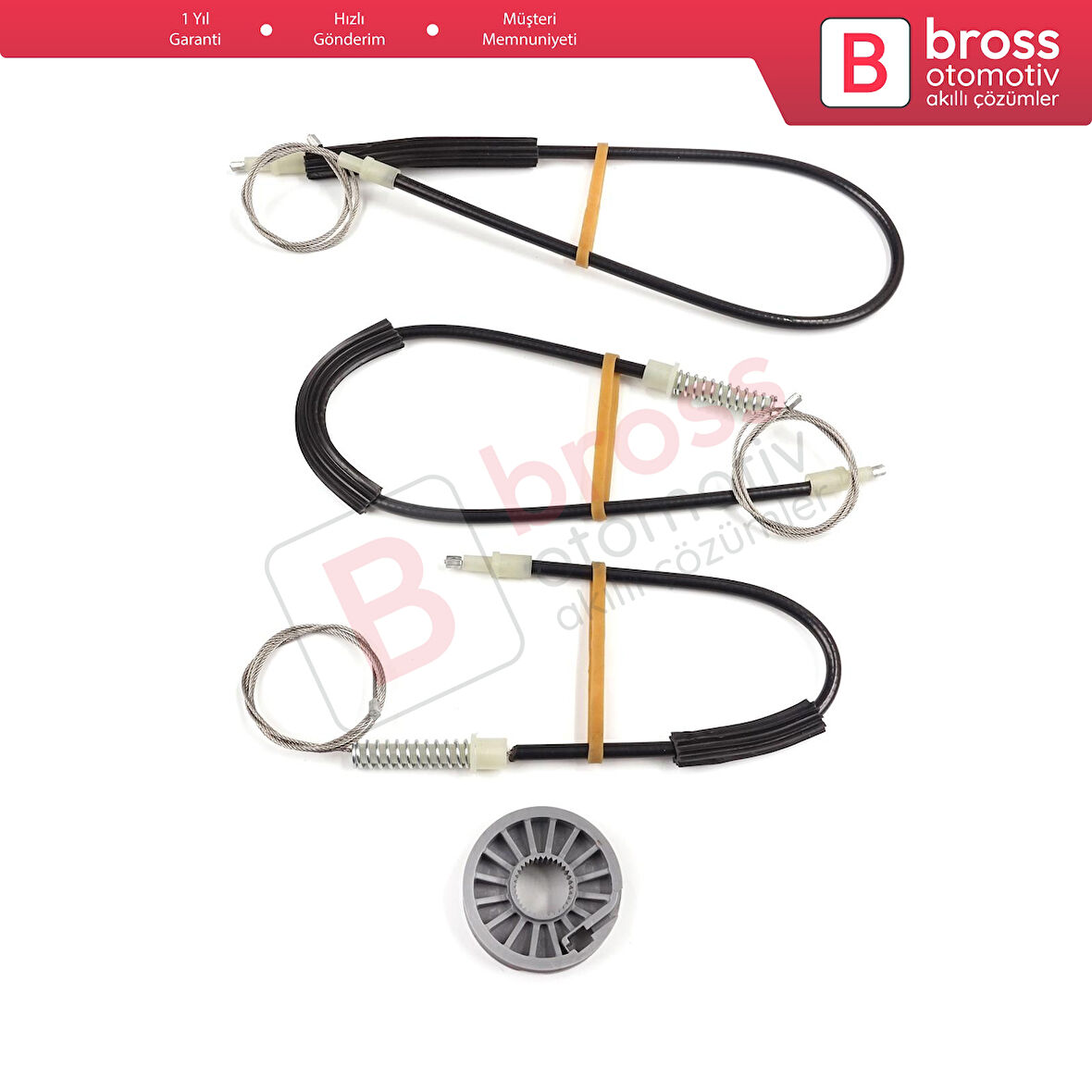 Mitsubishi Colt CZC Cabriolet RG 2006-2009 98031402 İçin Sağ Kapı Cam Kriko Tamir Seti