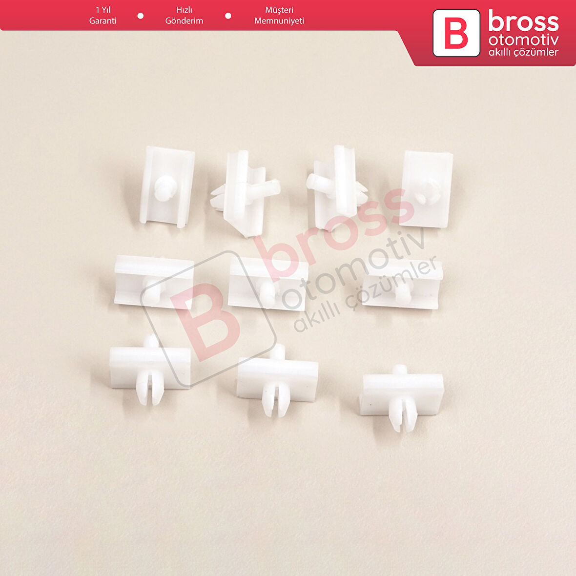 BMW 5 Serisi E34 Alpina B10 1987-1995 4/5 Door 51131946258 için 10 Adet Kapı Çıta Klipsi