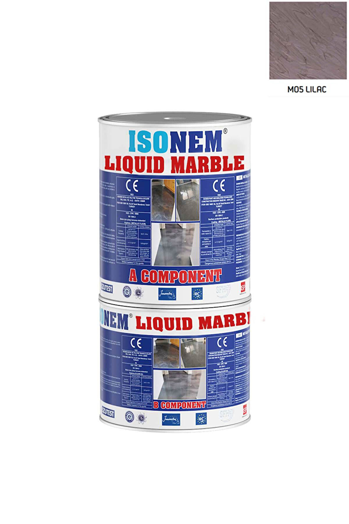 Isonem Liquid Marble Sıvı Mermer 1 kg  M05 LILAC