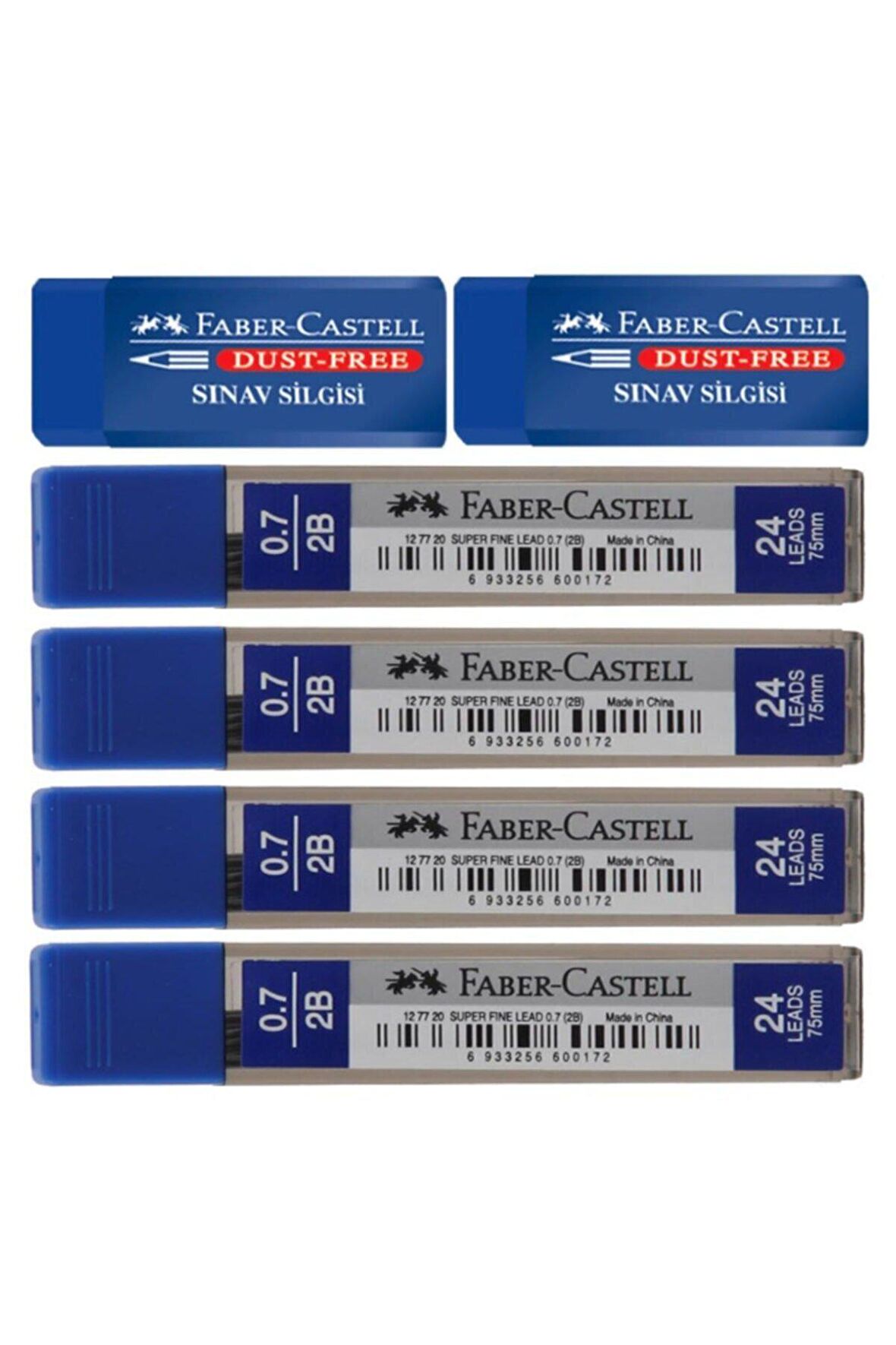 Faber Castell 0.7 Uç - Silgi Seti