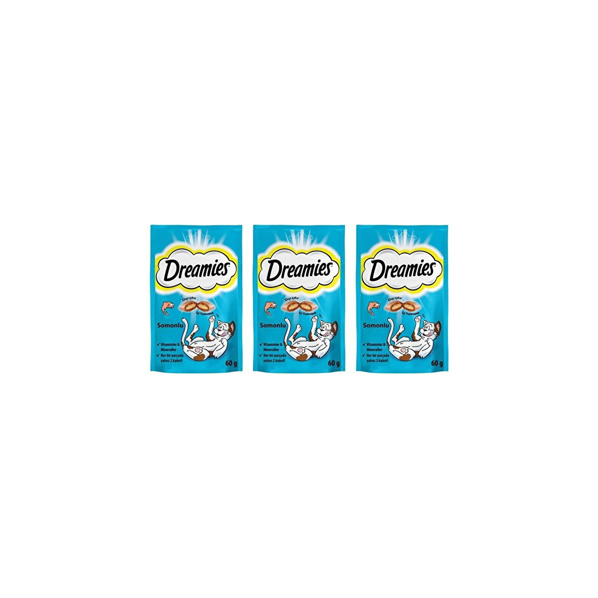 Somonlu Kedi Ödül Maması 60 gr x 3 Adet