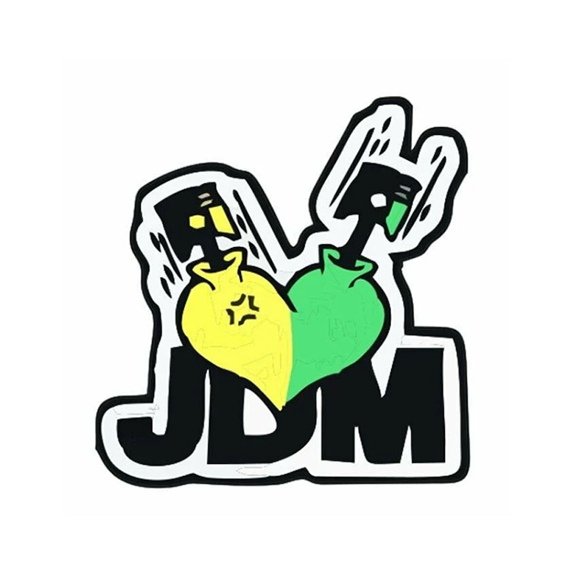 Gogo 75x75mm Jdm Sticker