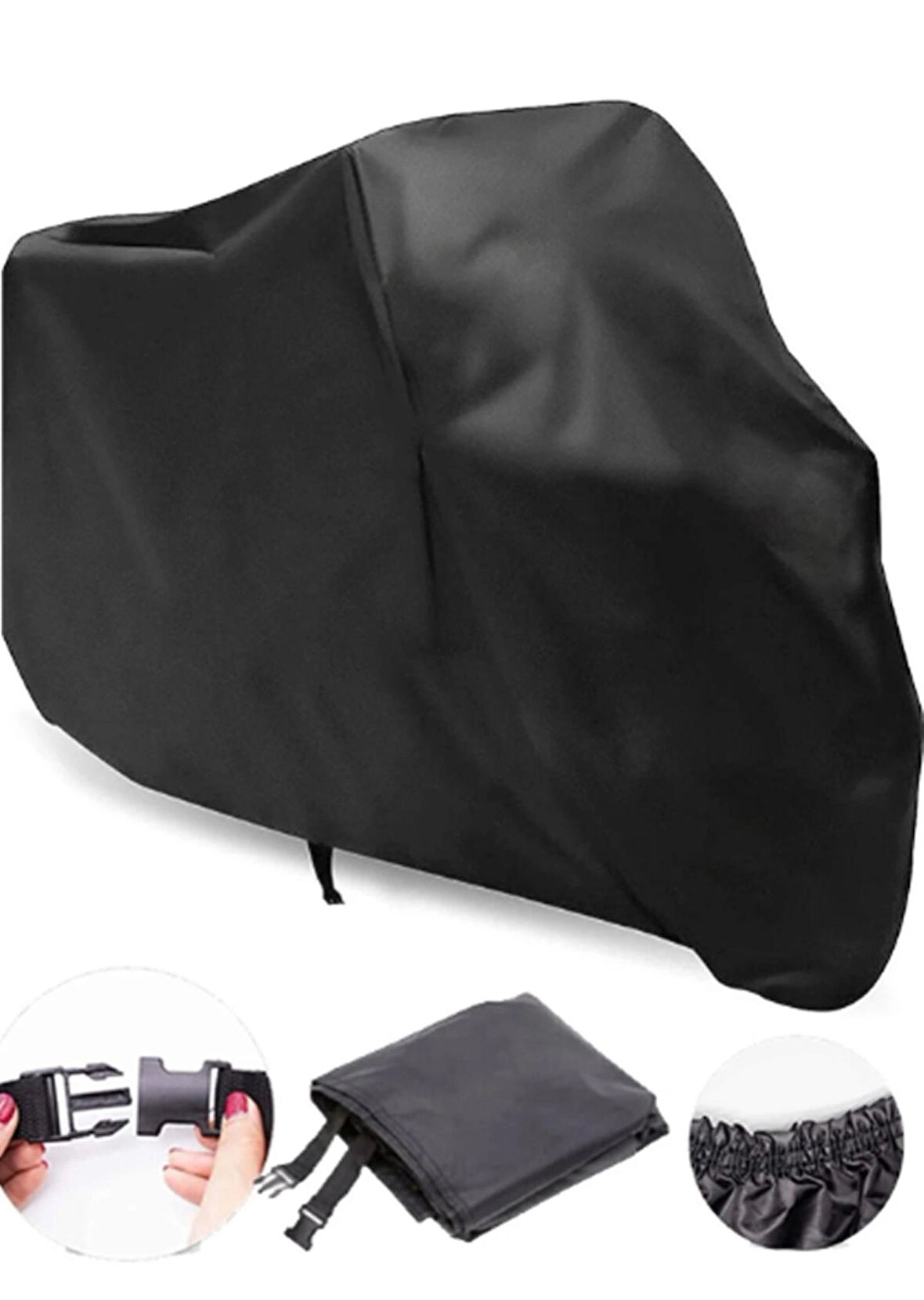 Su Geçirmez Premium Motosiklet Branda 450cc Altı Motorlar Lastikli Taşıma Çantalı Motor Brandası