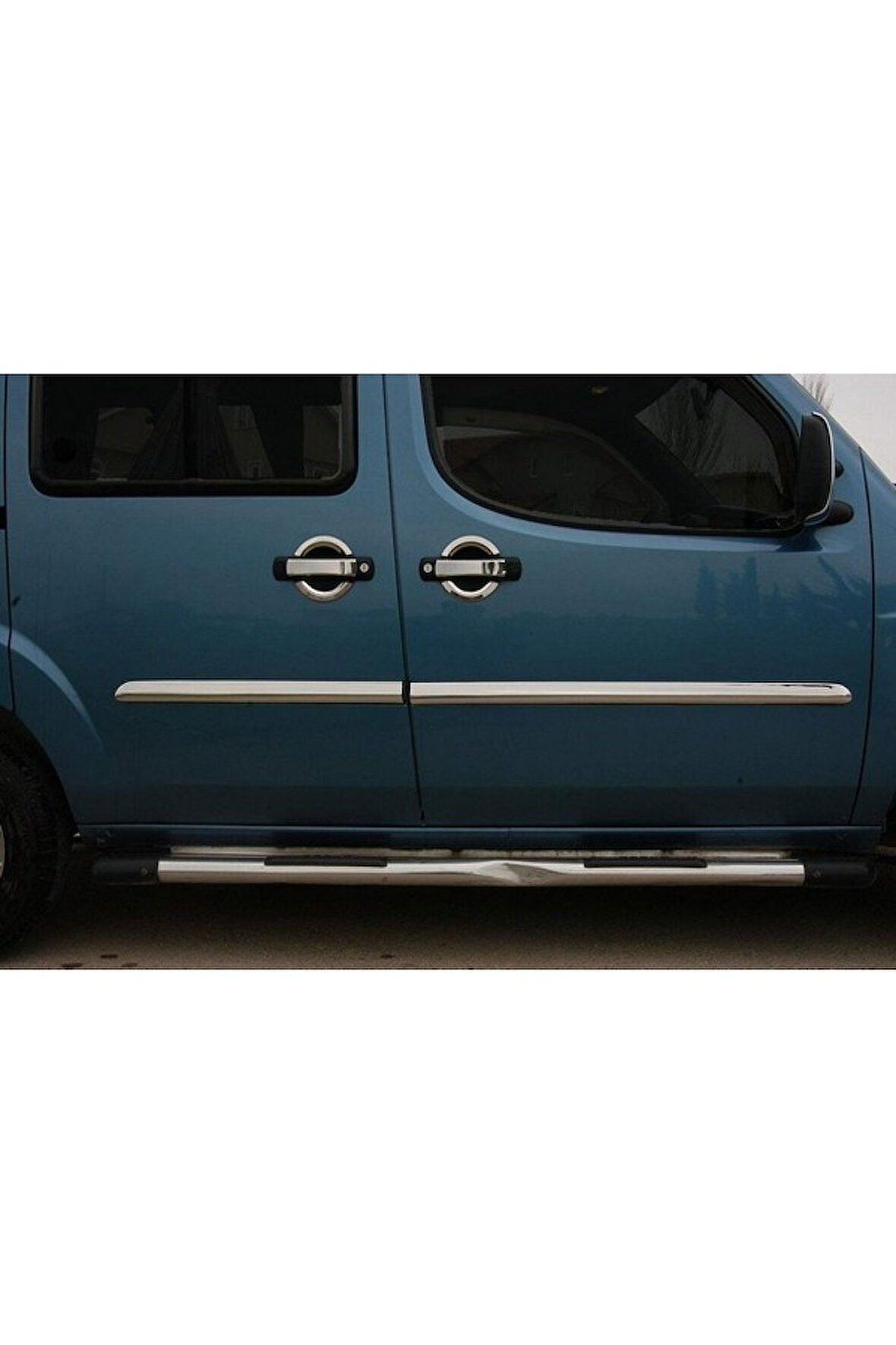Fiat Doblo 2000-2005 Krom Yan Kapı Çıtası 4 Parça Paslanmaz Çelik