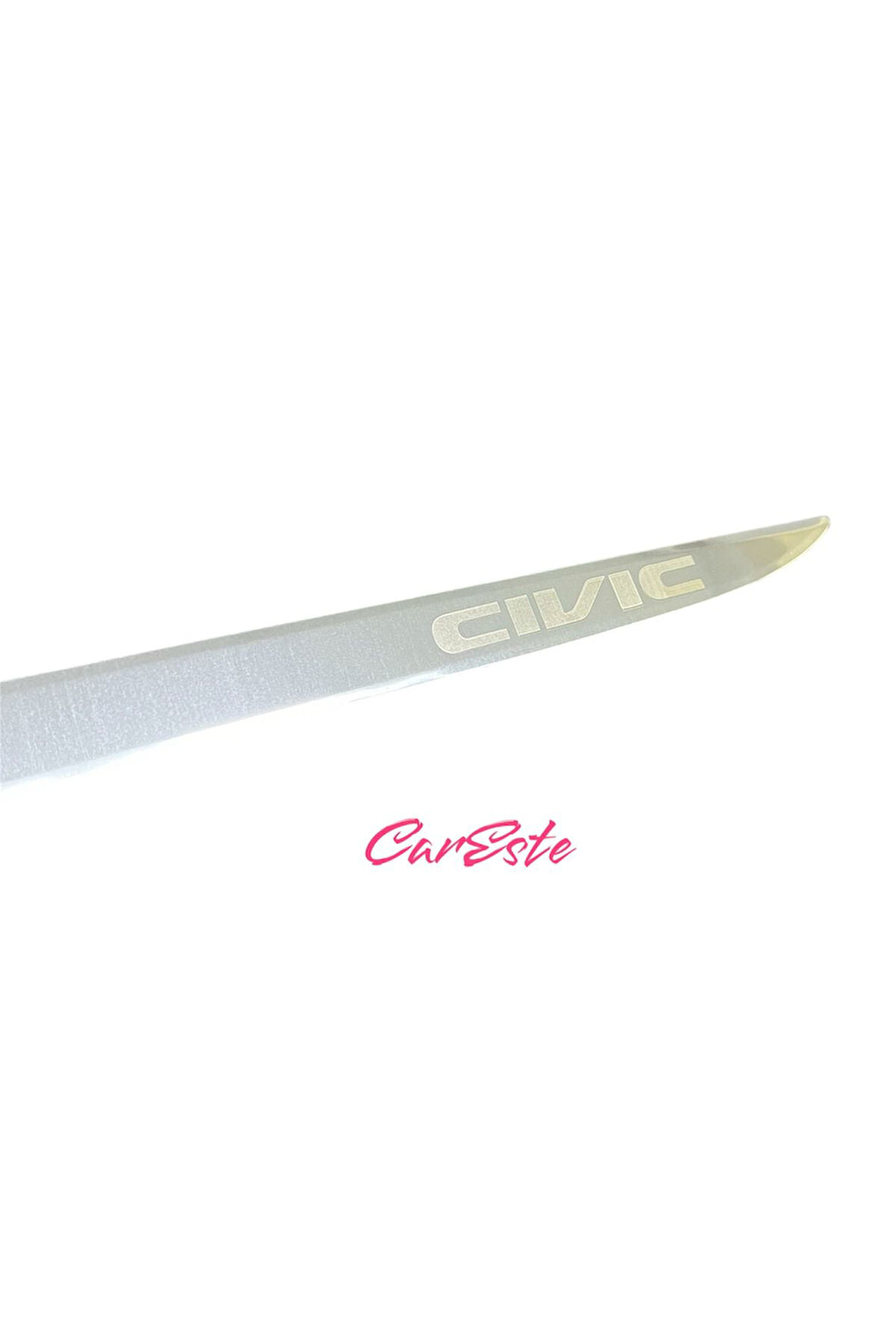 HONDA CİVİC FB7 KASA 2012-2015 MODELLER ARASI CİVİC YAZILI KROM BAGAJ ALT ÇITASI PASLANMAZ ÇELİK