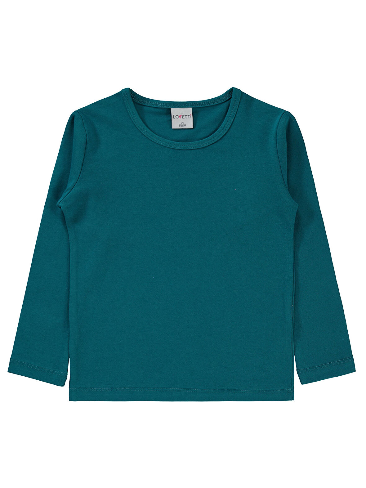 Lovetti Kız Çocuk Sweatshirt 1-4 Yaş Koyu Petrol