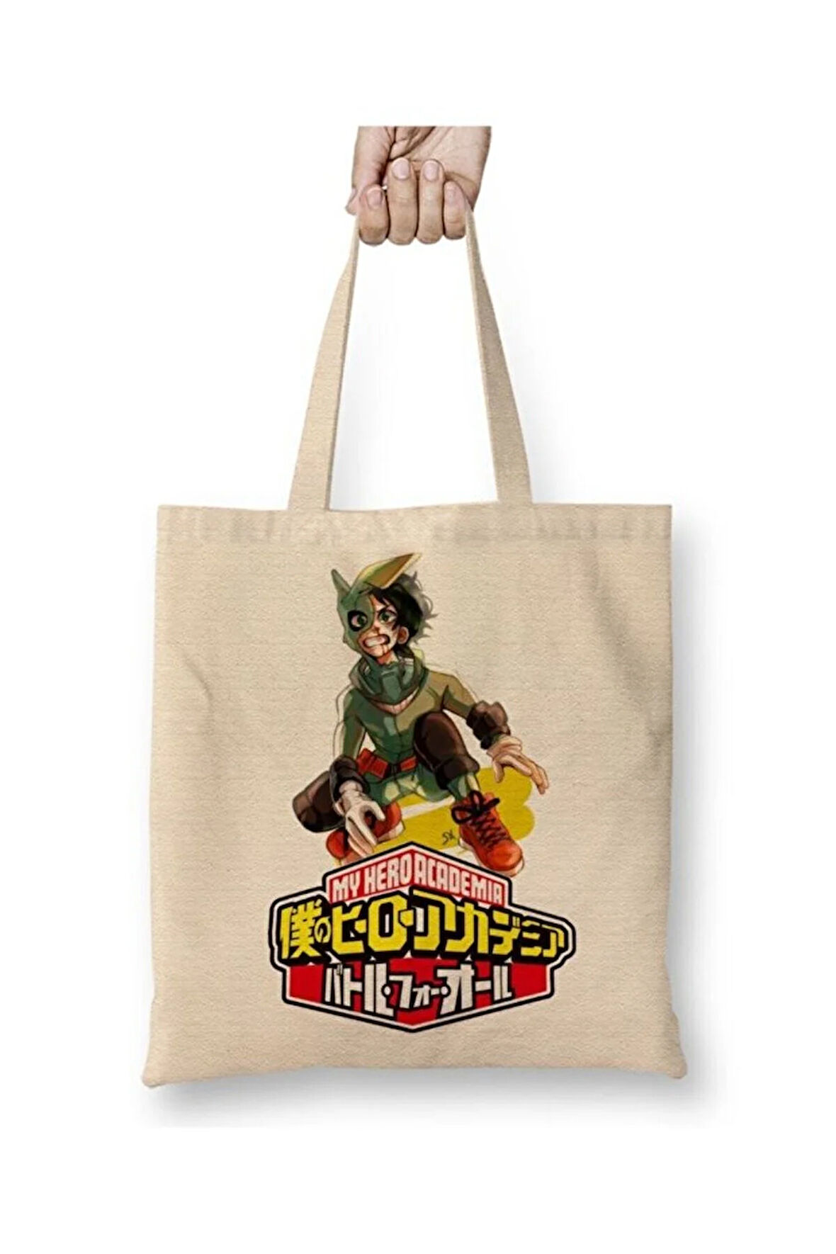 My Hero Academia Bez Çanta Uzun Saplı Alışveriş Çantası Plaj Çantası