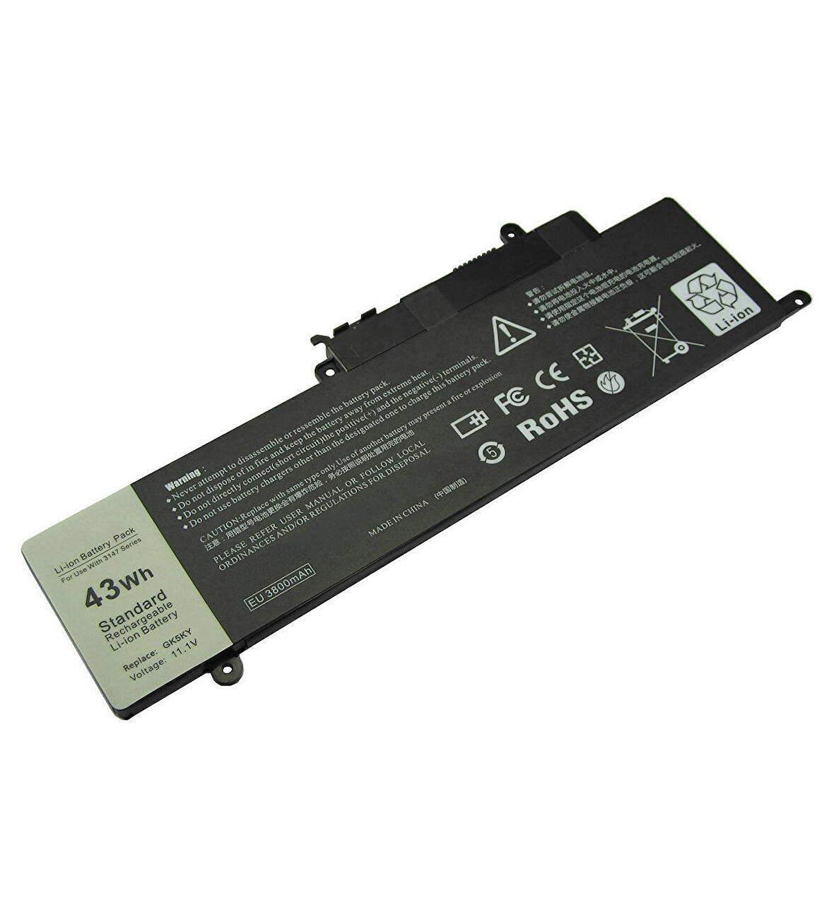 Dell Inspiron 15-7558 Notebook Batarya Laptop Pil
