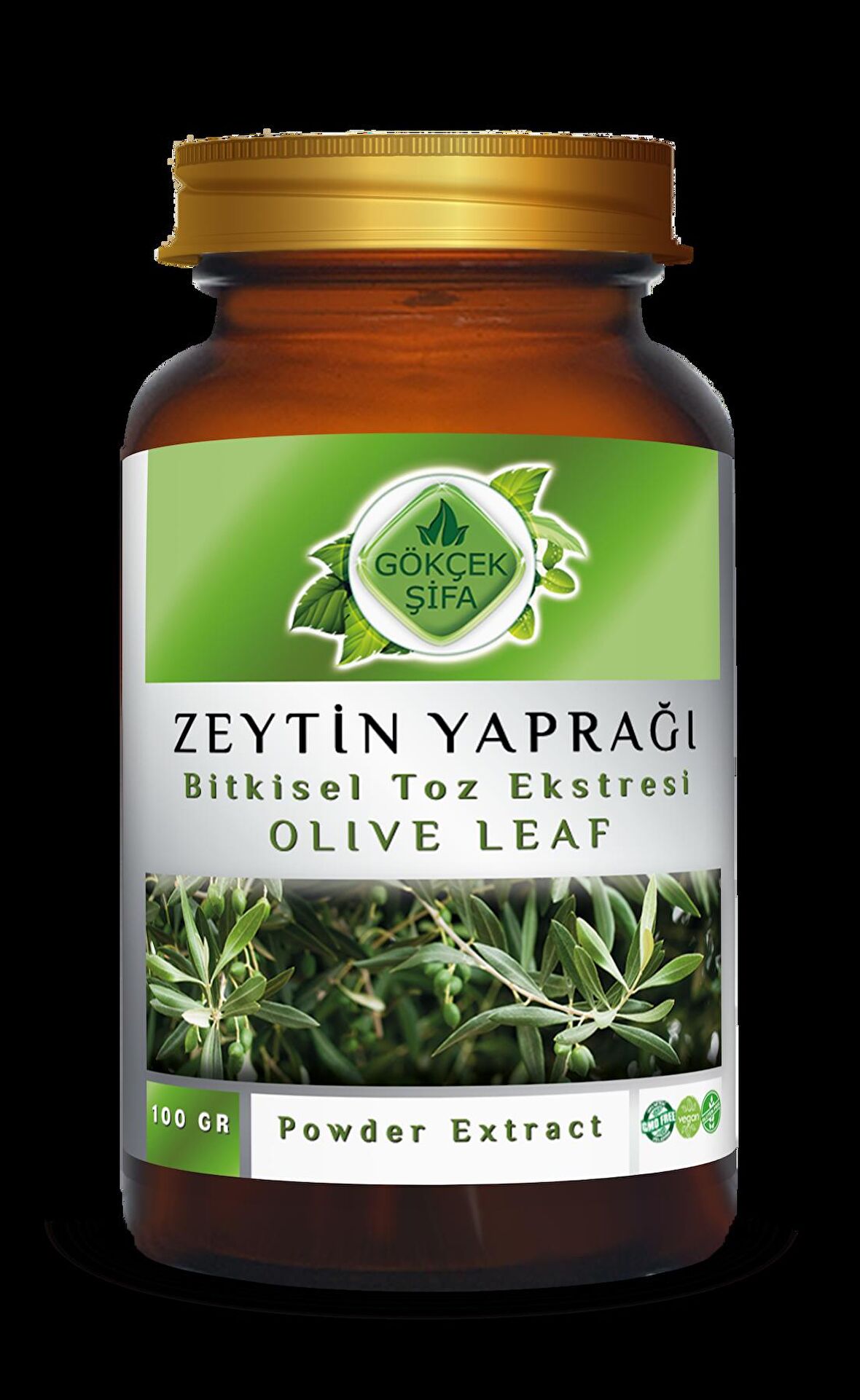 Zeytin Yaprağı Toz Ekstresi 100 Gr Cam Kavanoz
