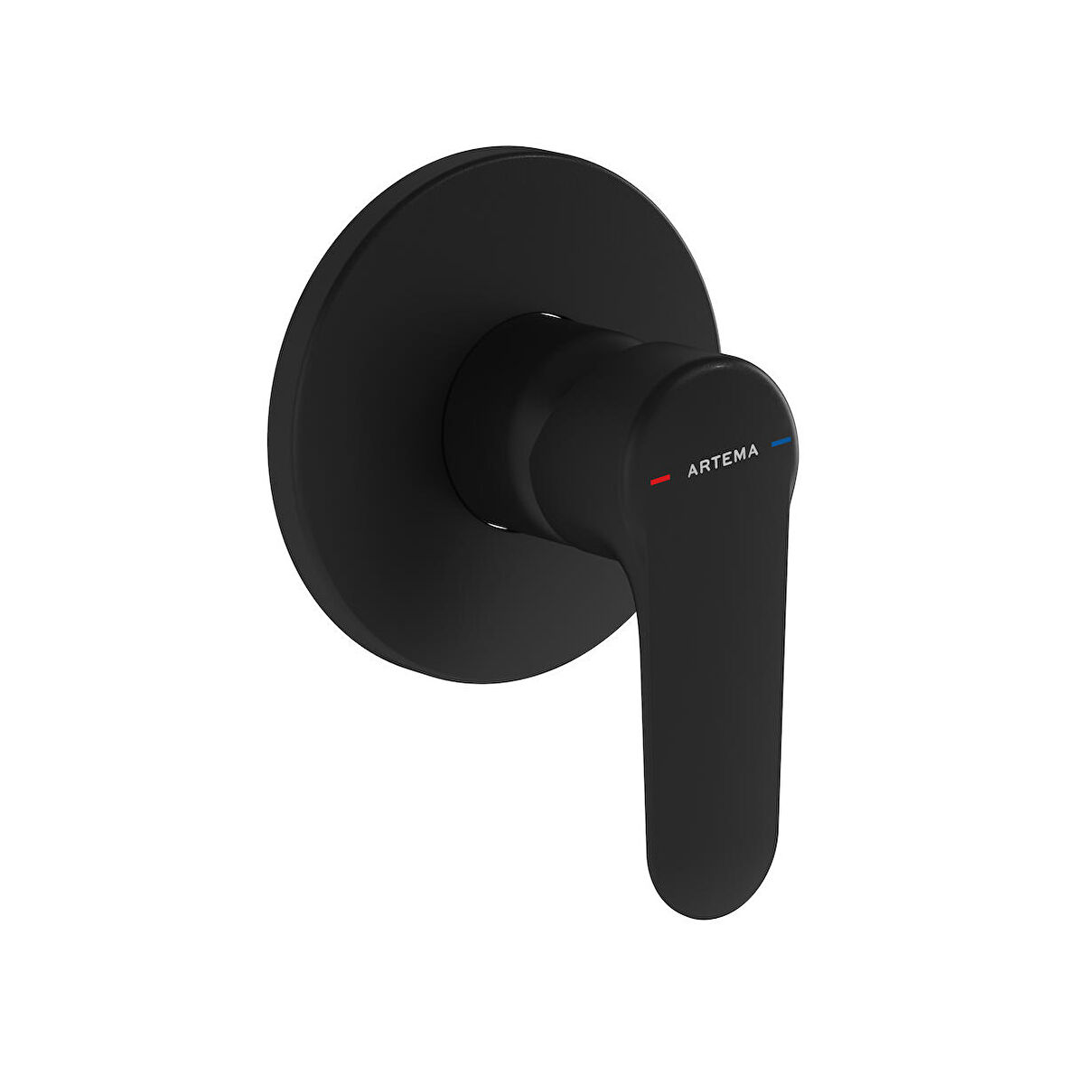 VitrA Root A4272836 Round Ankastre Duş Bataryası, Sıva Üstü Grubu, Mat Siyah