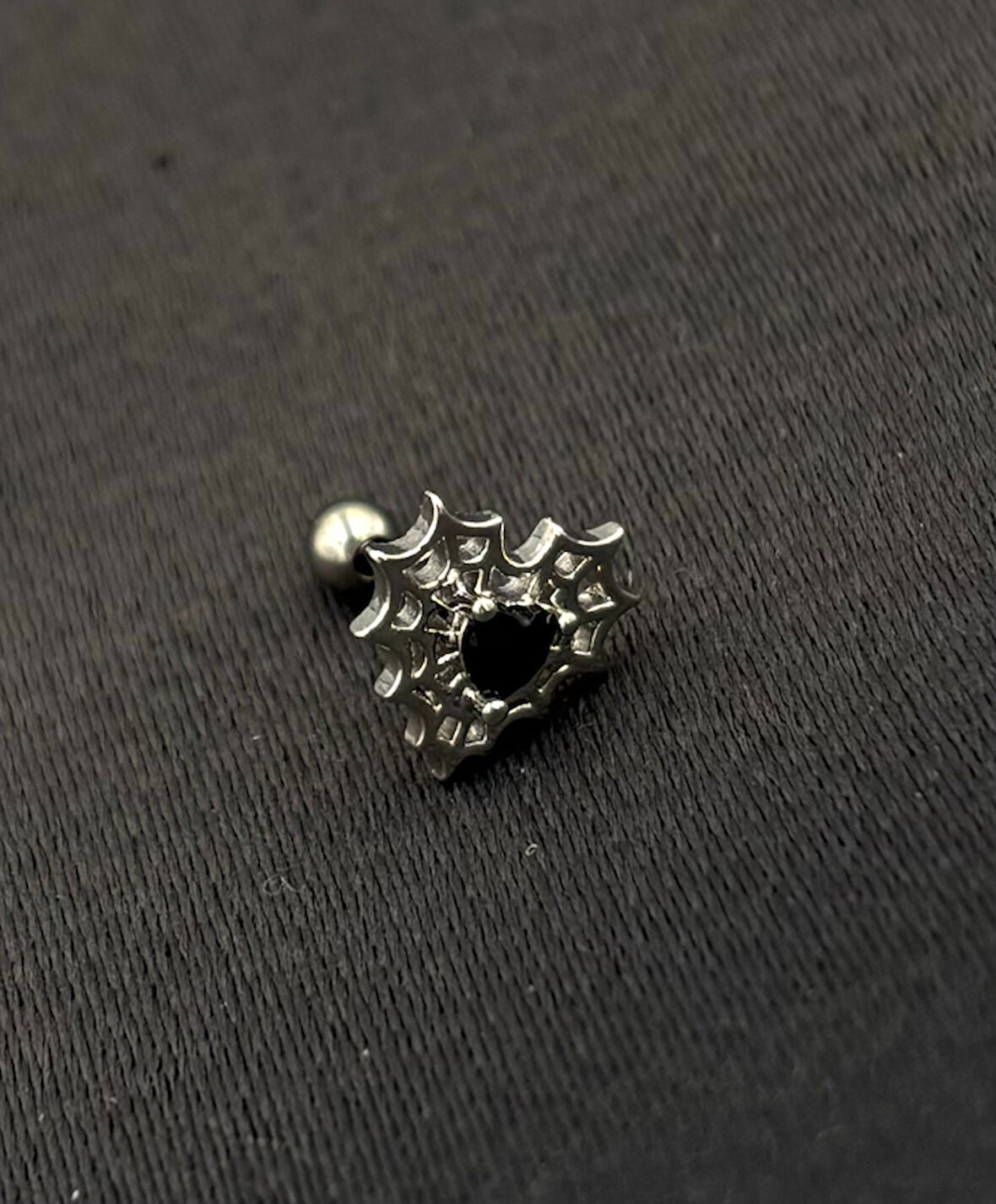 Gümüş Renk Cerrahi Çelik Tragus/Kıkırdak Piercing