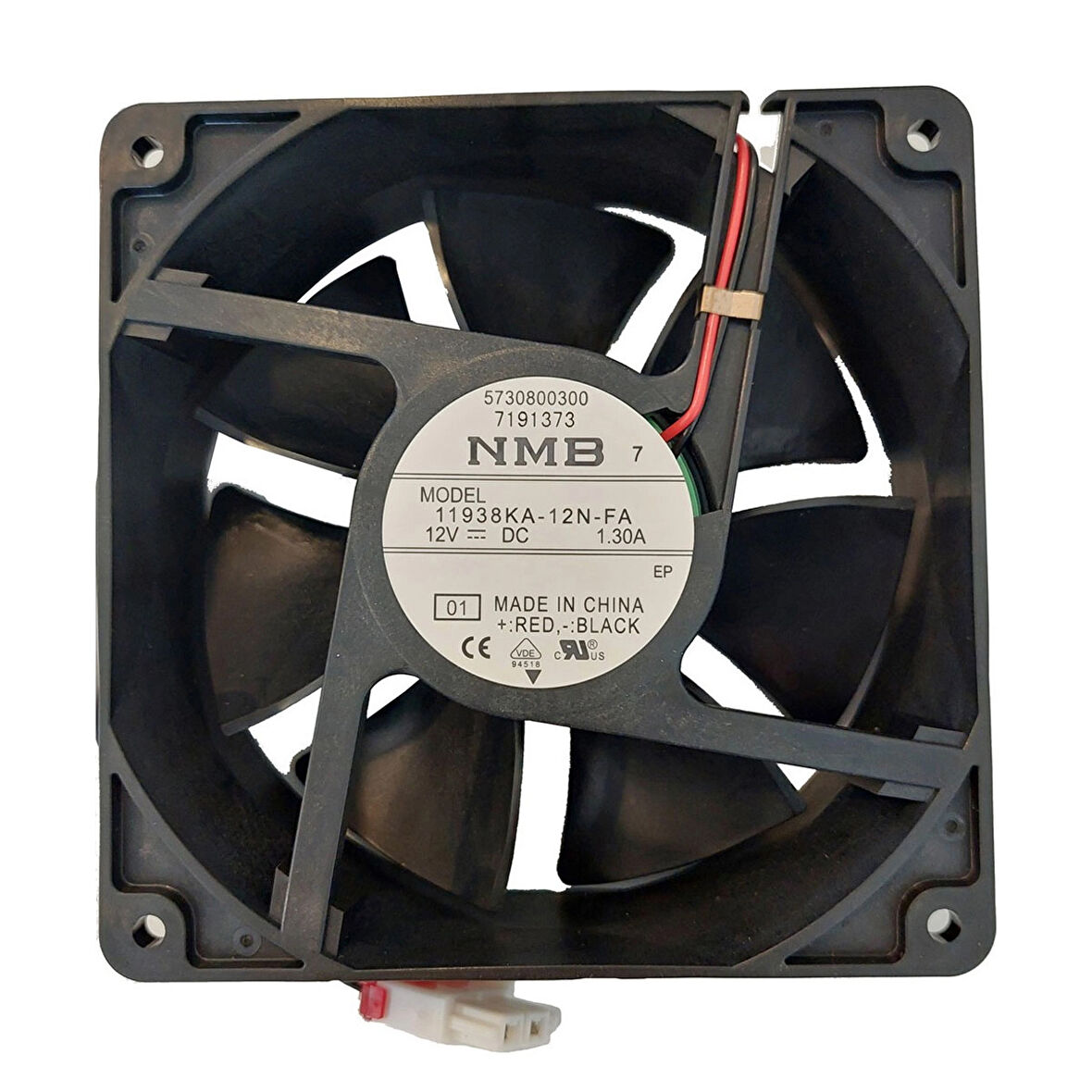 Nbm 120x120x38MM 12V 1.30A 11938KA-12N-FA Kare Fan